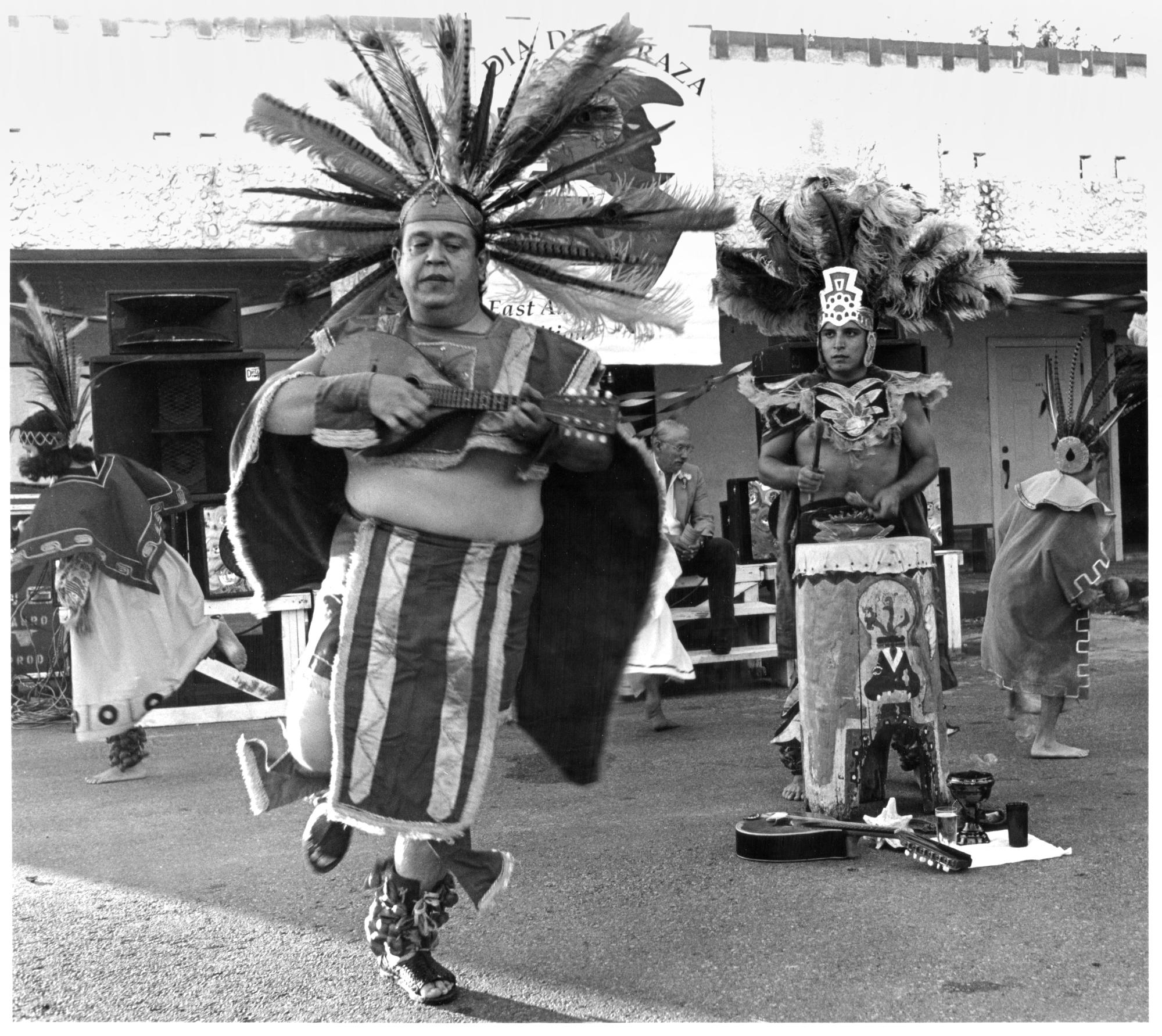 Daily Texan (1990 #2) - Aztec Dancers #1