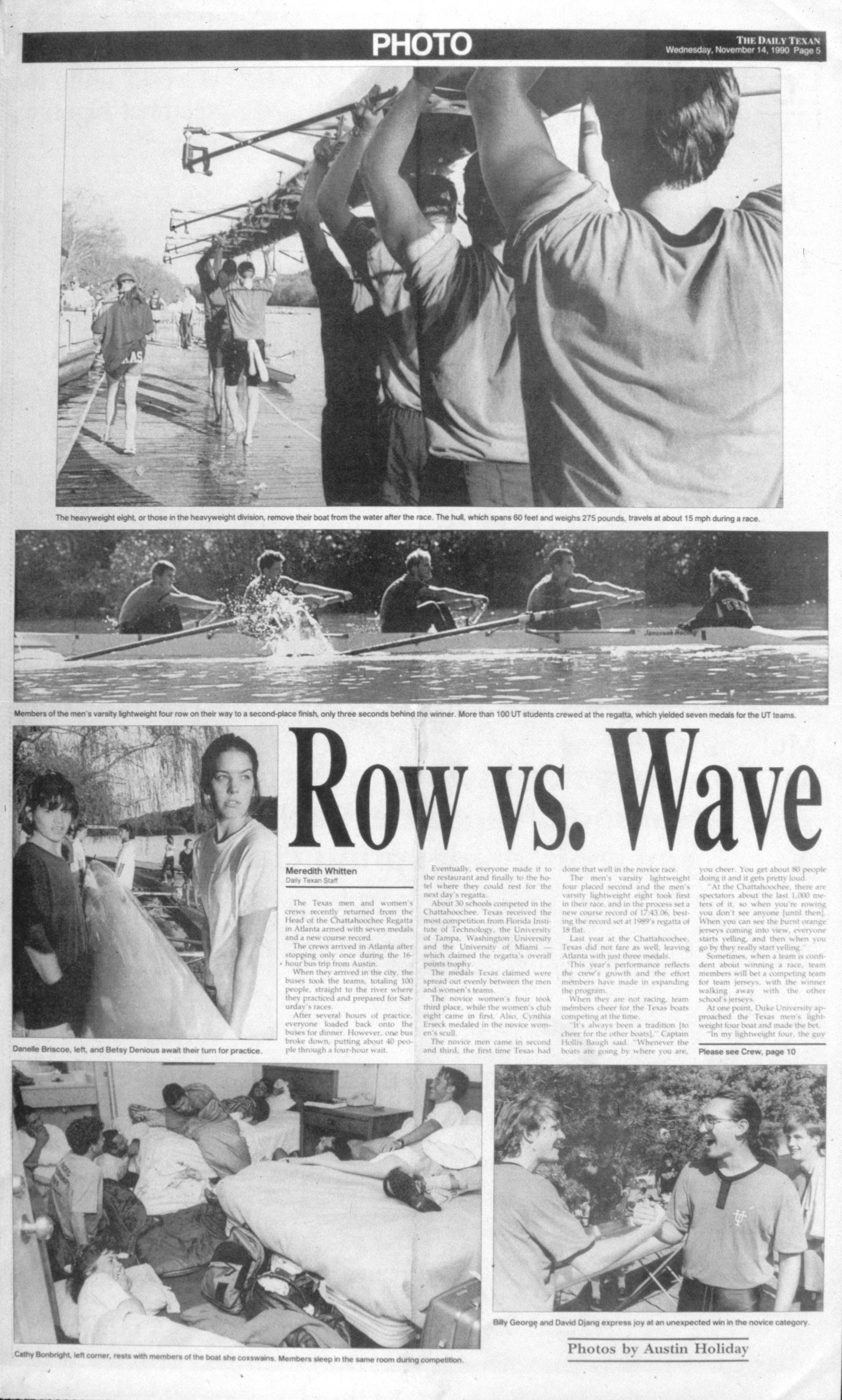 Daily Texan (1990 #2) - Crew Regatta #01
