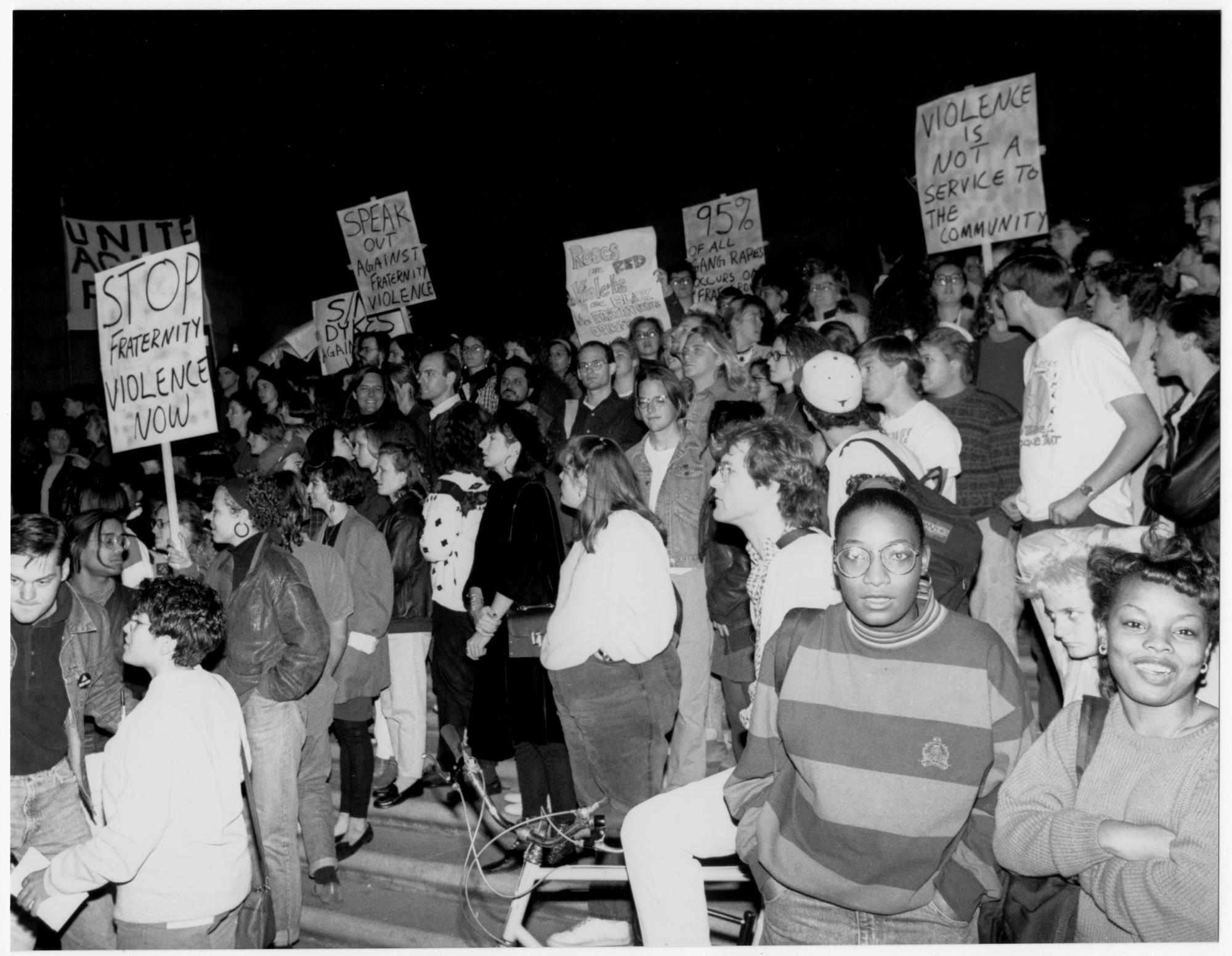 Daily Texan (1990 #2) - Anti Frat Rally #1