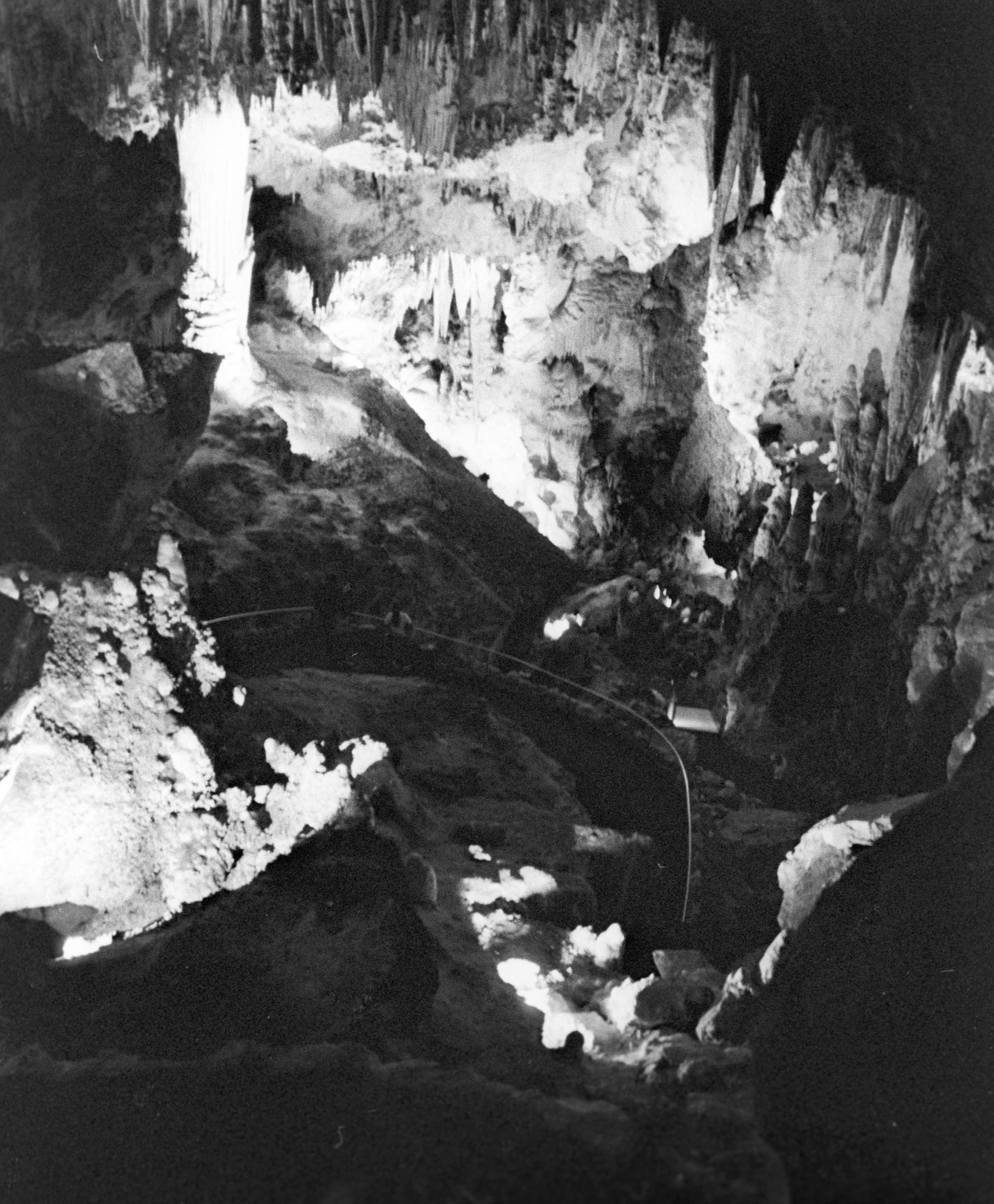 Texas (Black & White) - Carlsbad Caverns