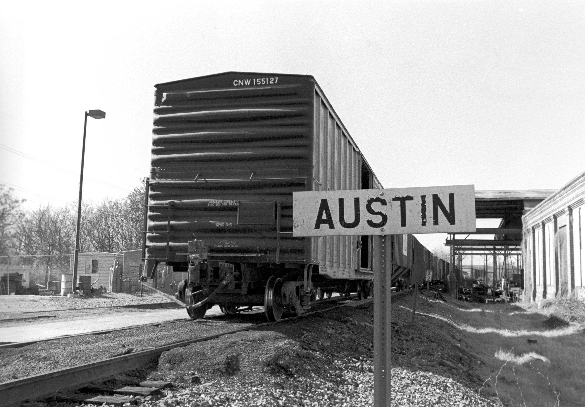 Texas (Black & White) - Austin Railroad