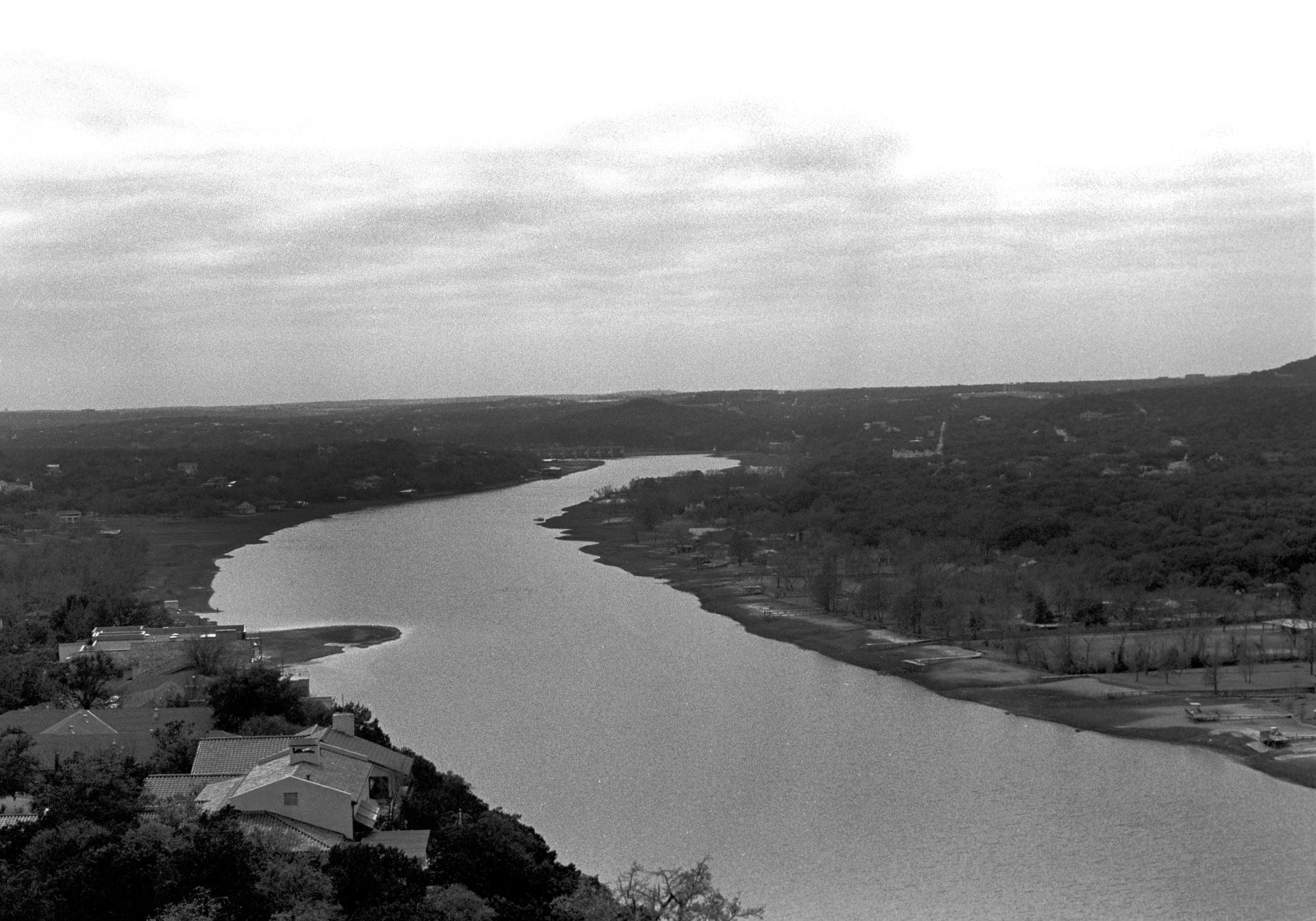 Texas (Black & White) - Mt Bonnell View #1
