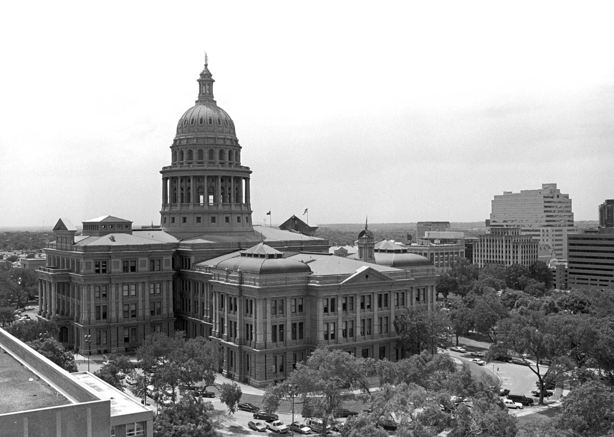 Texas (Black & White) - Texas Capitol