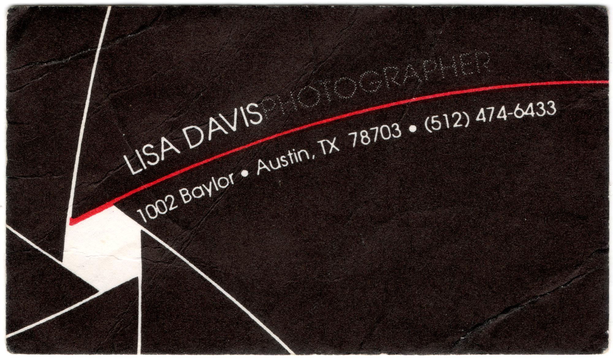 Texas (Black & White) - Bus Card Lisa Davis