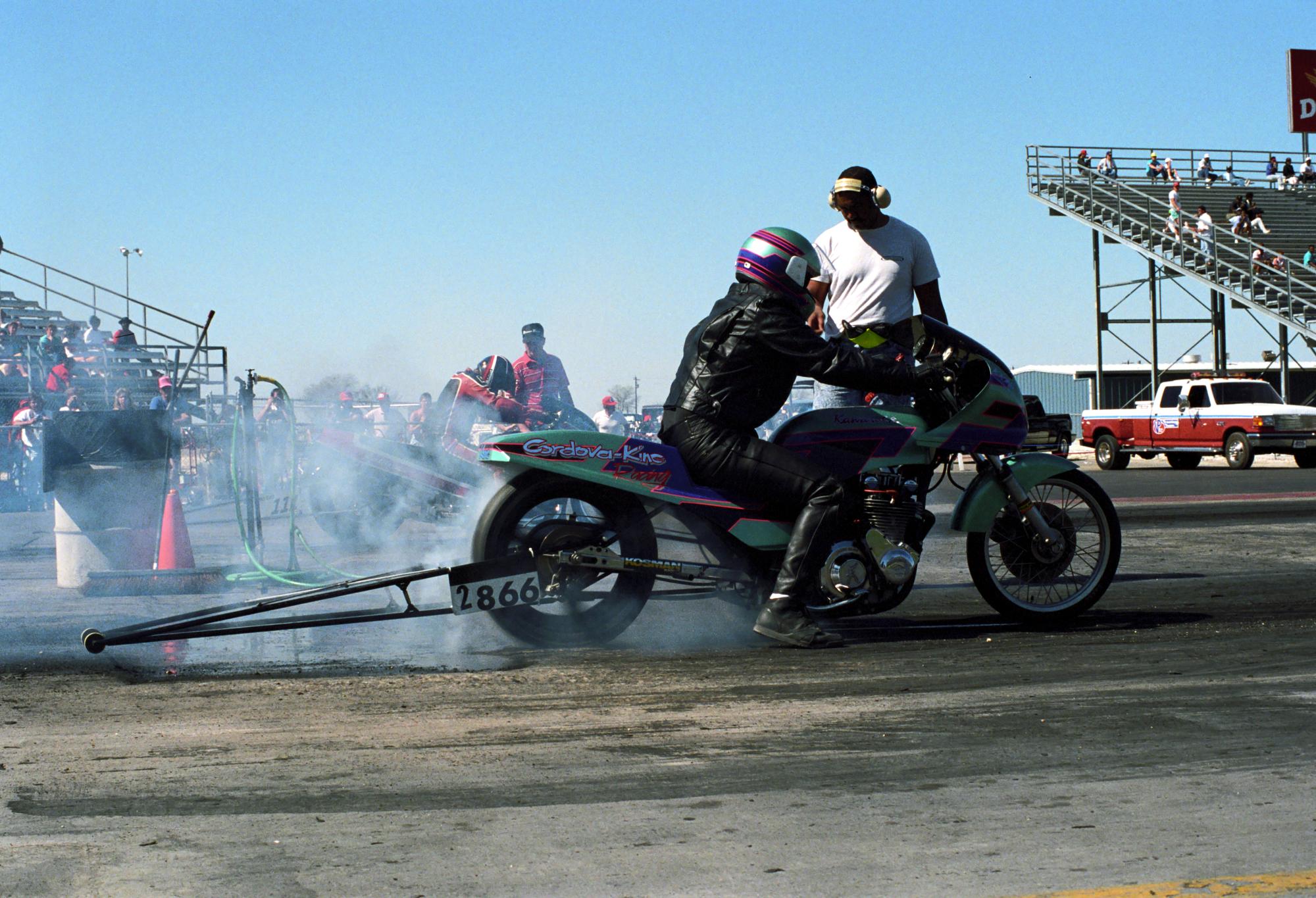 Texas Motor Drag Racing (1991) - Drag Racing Warm Up #3