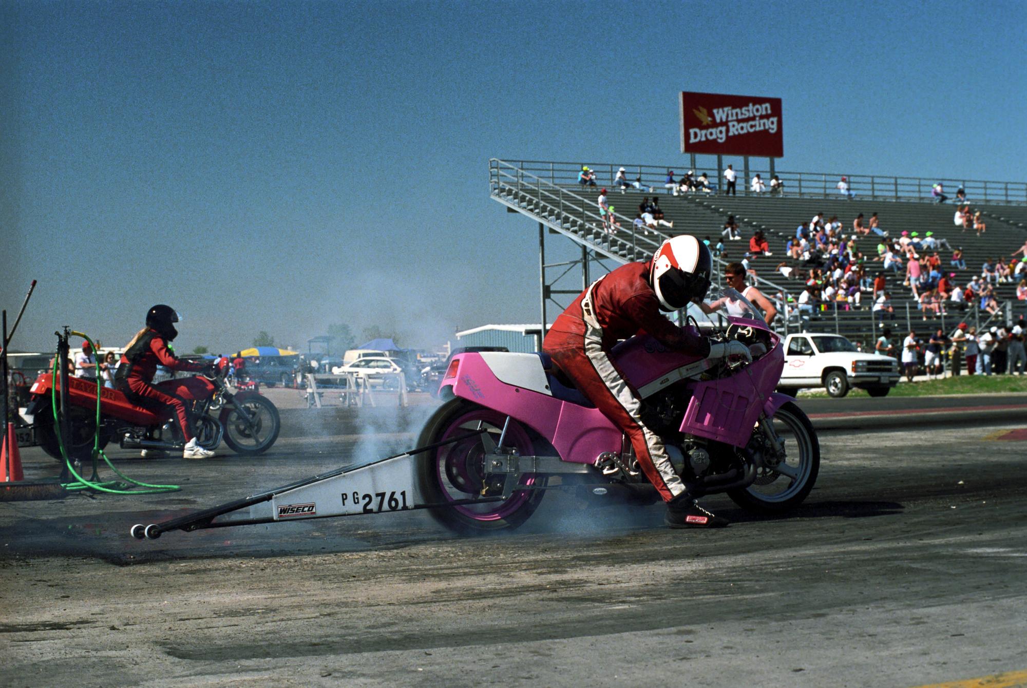 Texas Motor Drag Racing (1991) - Drag Racing Warm Up Start #2