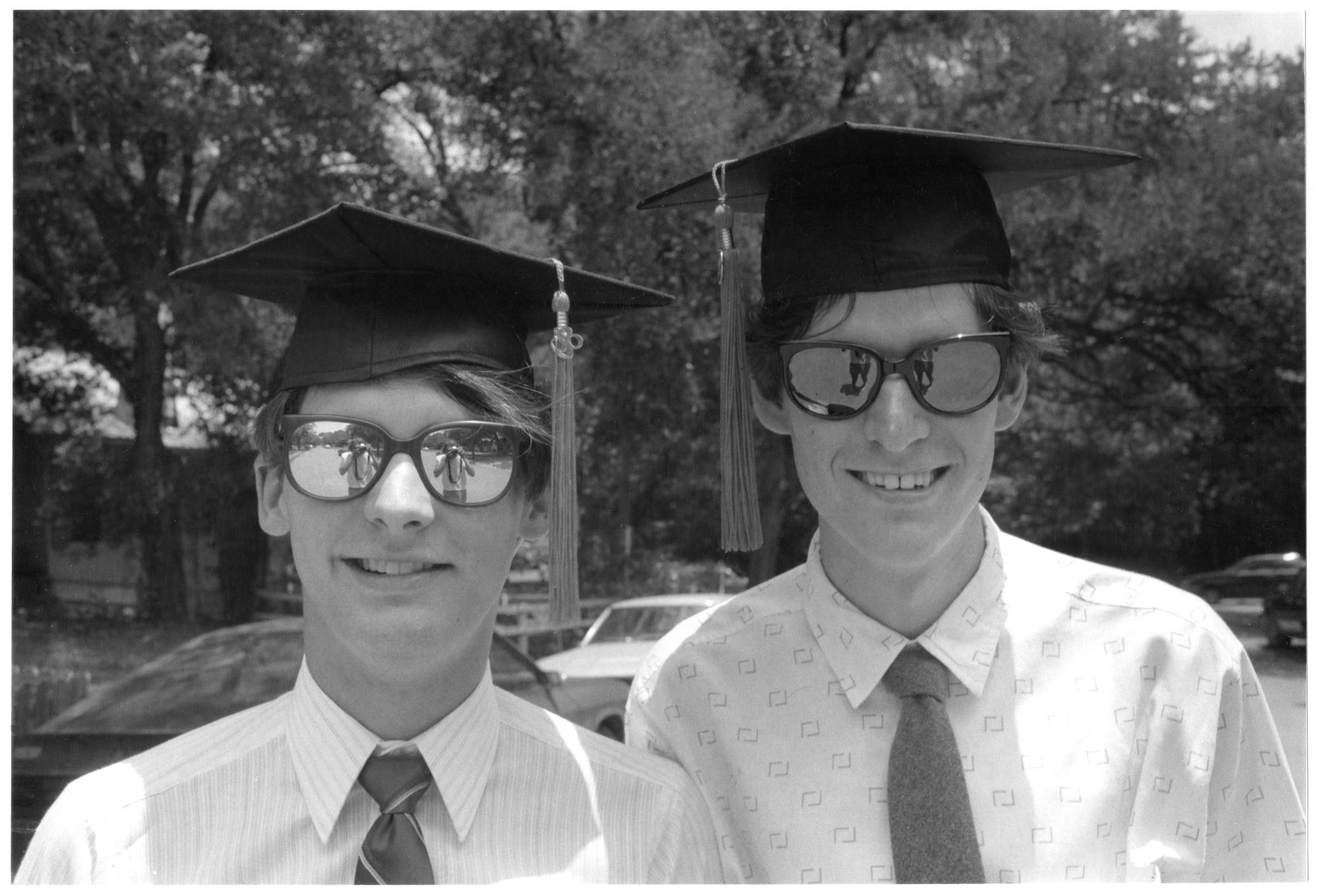 UT Austin (Black & White) - Wade Paul Graduation