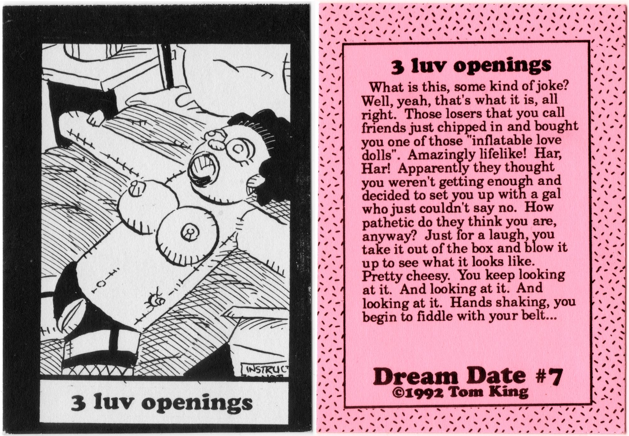 Wacky Humor - Tom King (1991-1992) - Dream Date #07