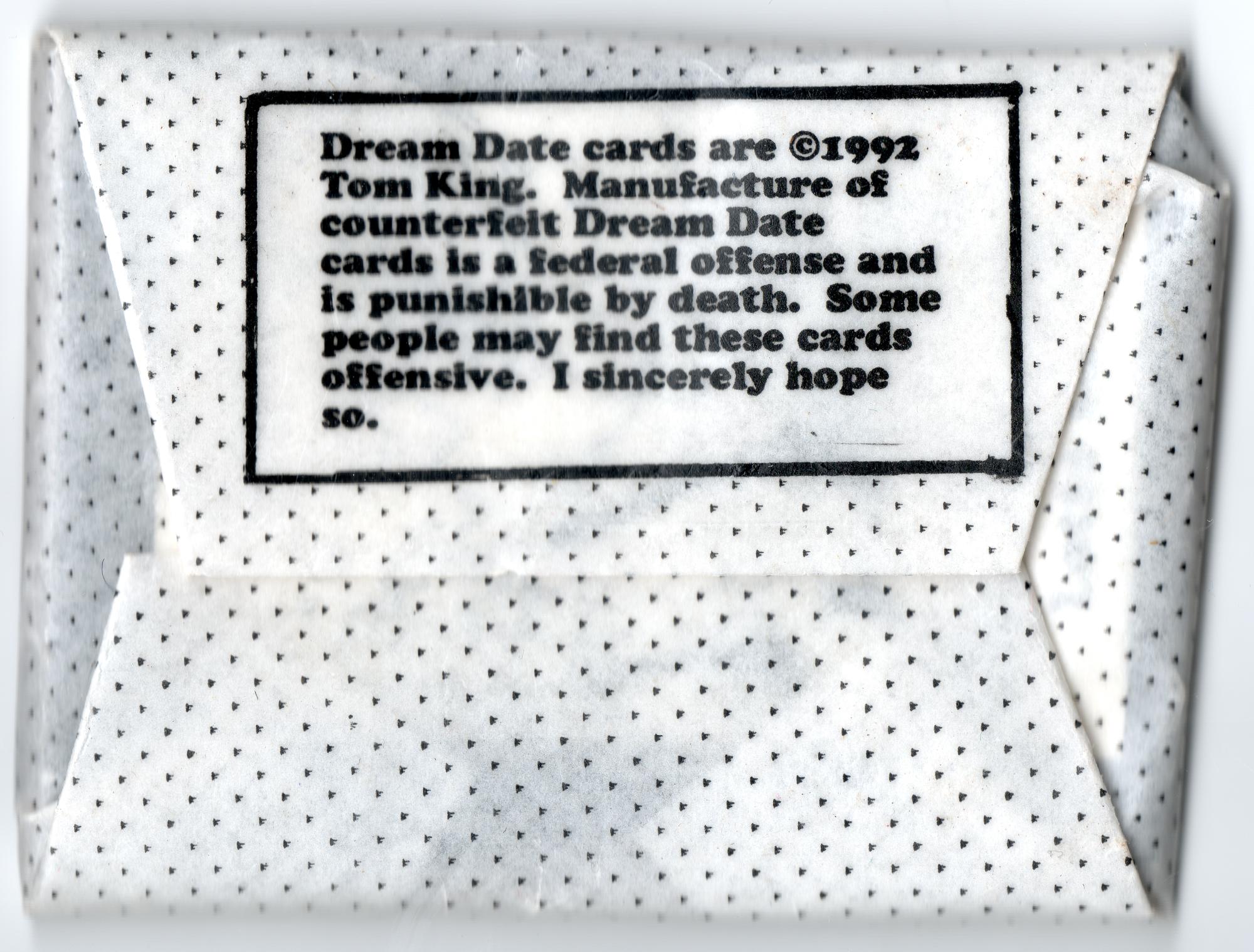 Wacky Humor - Tom King (1991-1992) - Dream Date #10