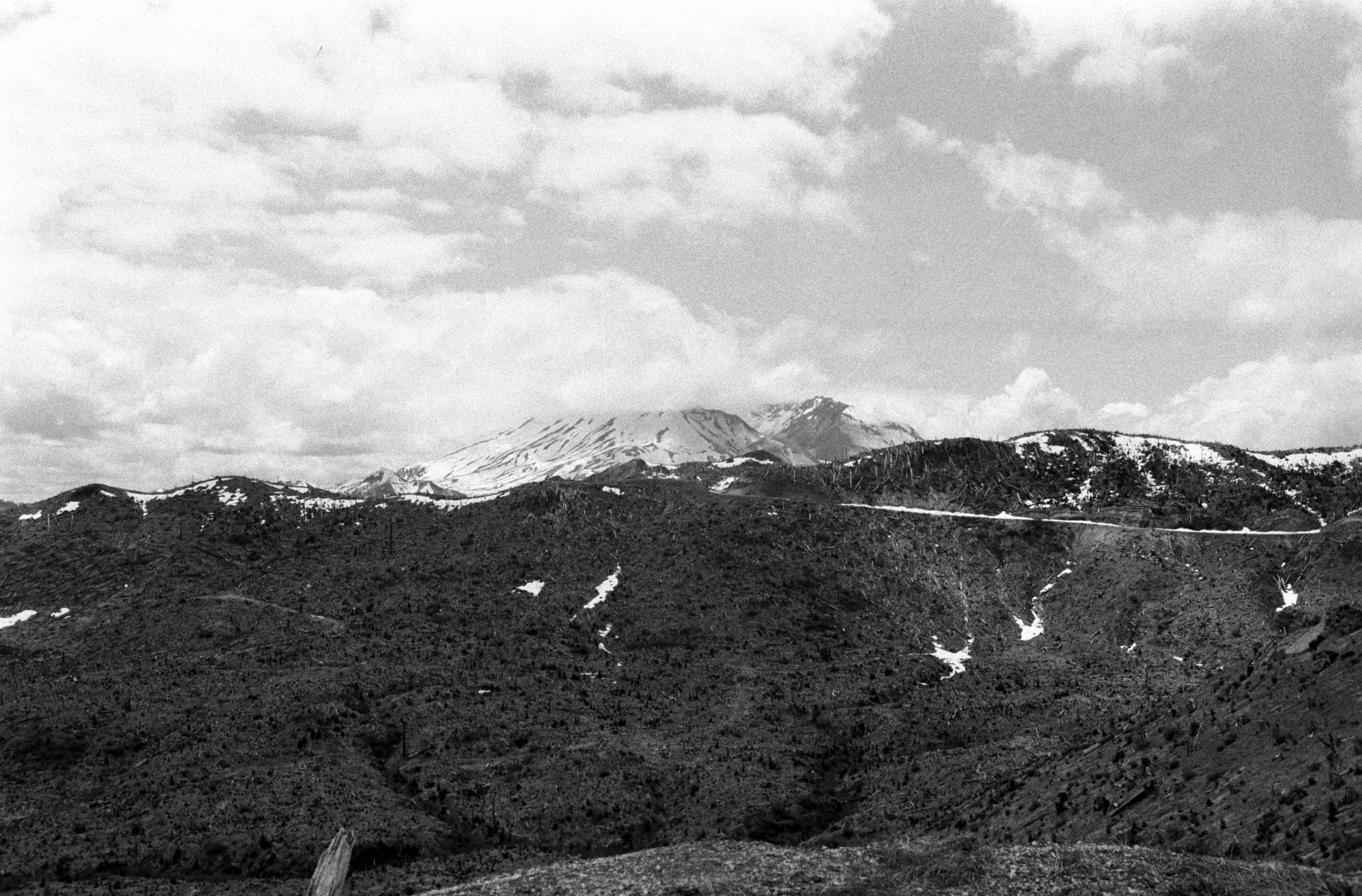 Washington State (Black & White) - Mount St Helens
