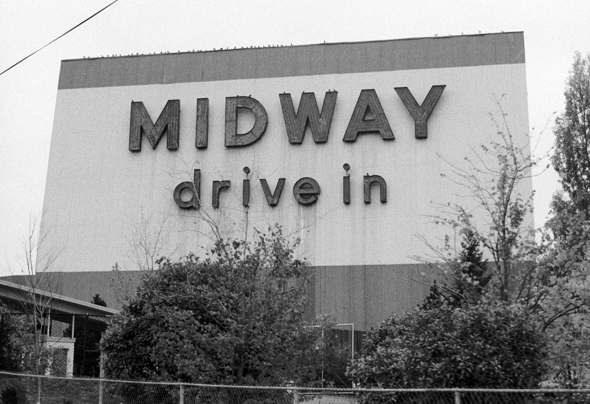 Washington State (Black & White) - Midway Drive In