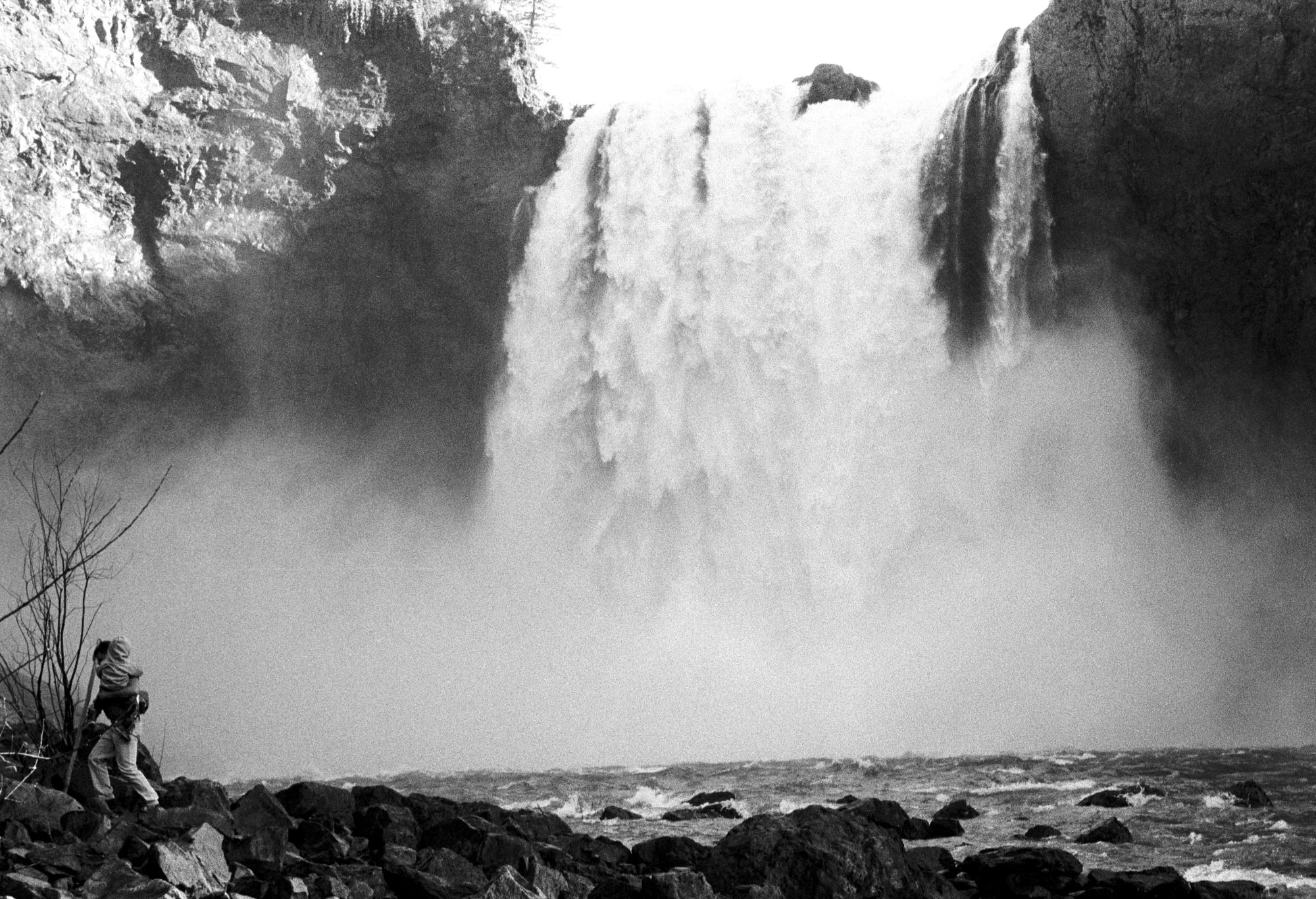 Washington State (Black & White) - Snoqualmie Falls #2