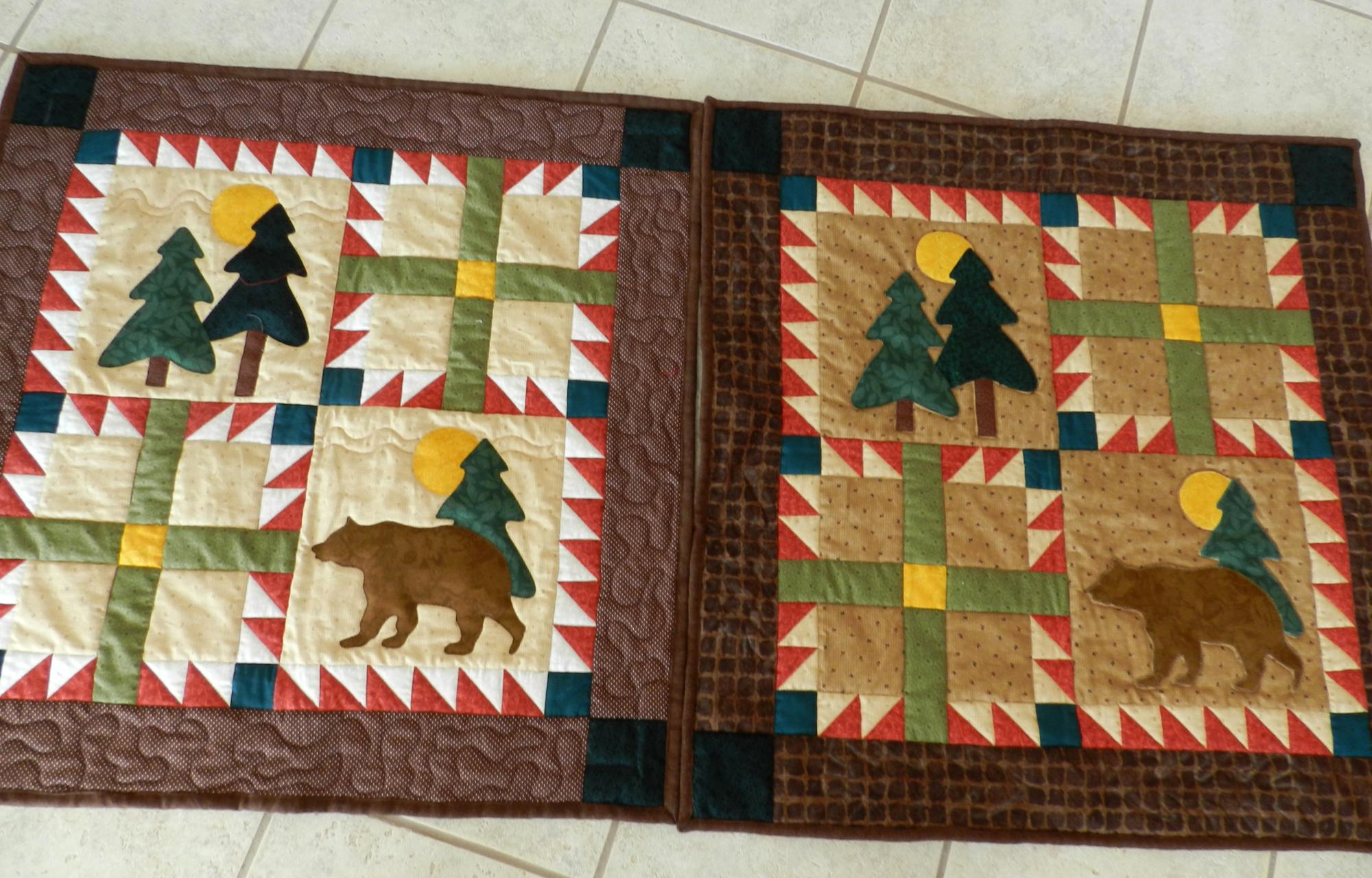 Barbaras Crafts - Bear Wall Hangings