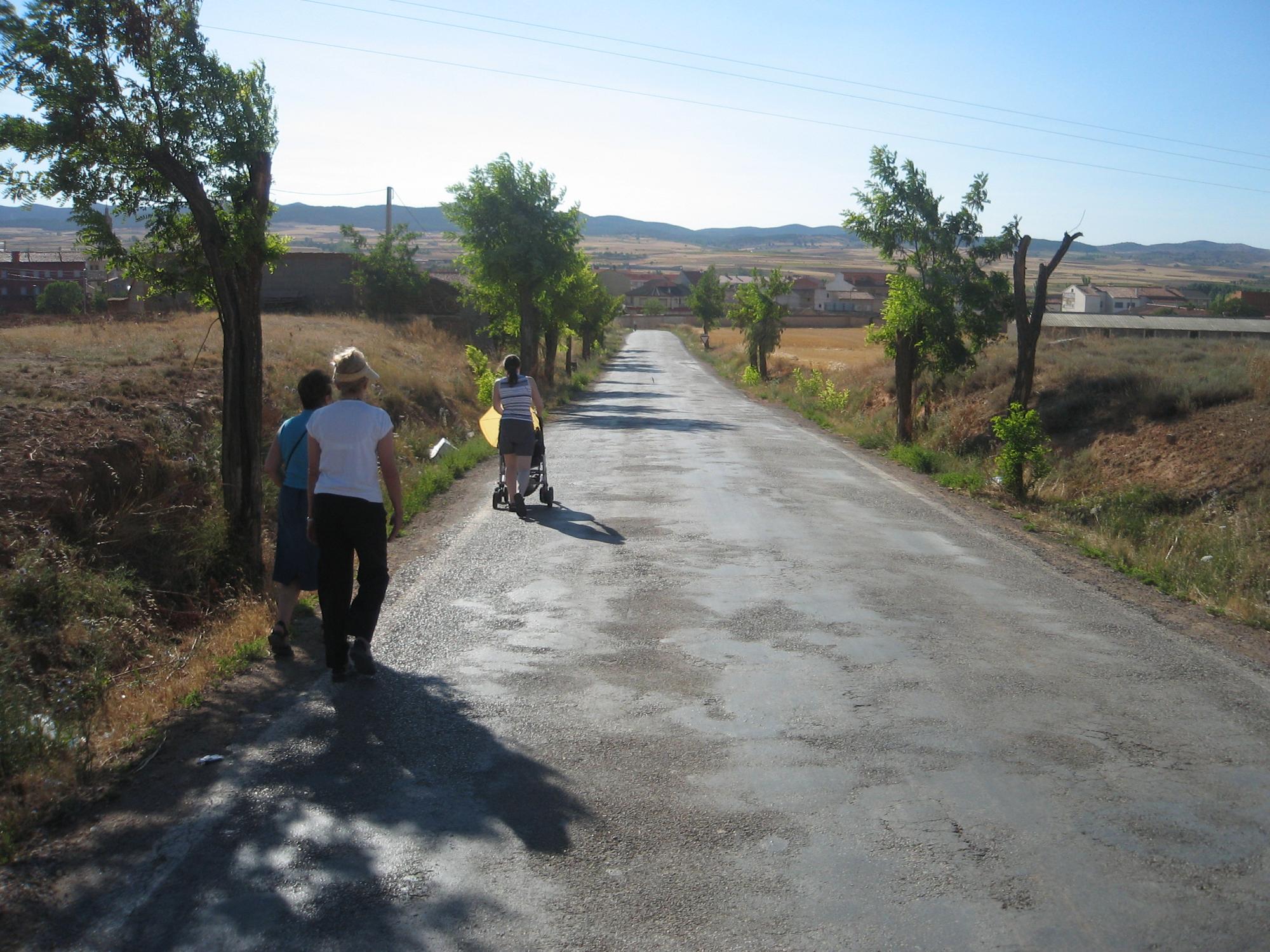 Aragon - Calamocha Cemetery Road To Town