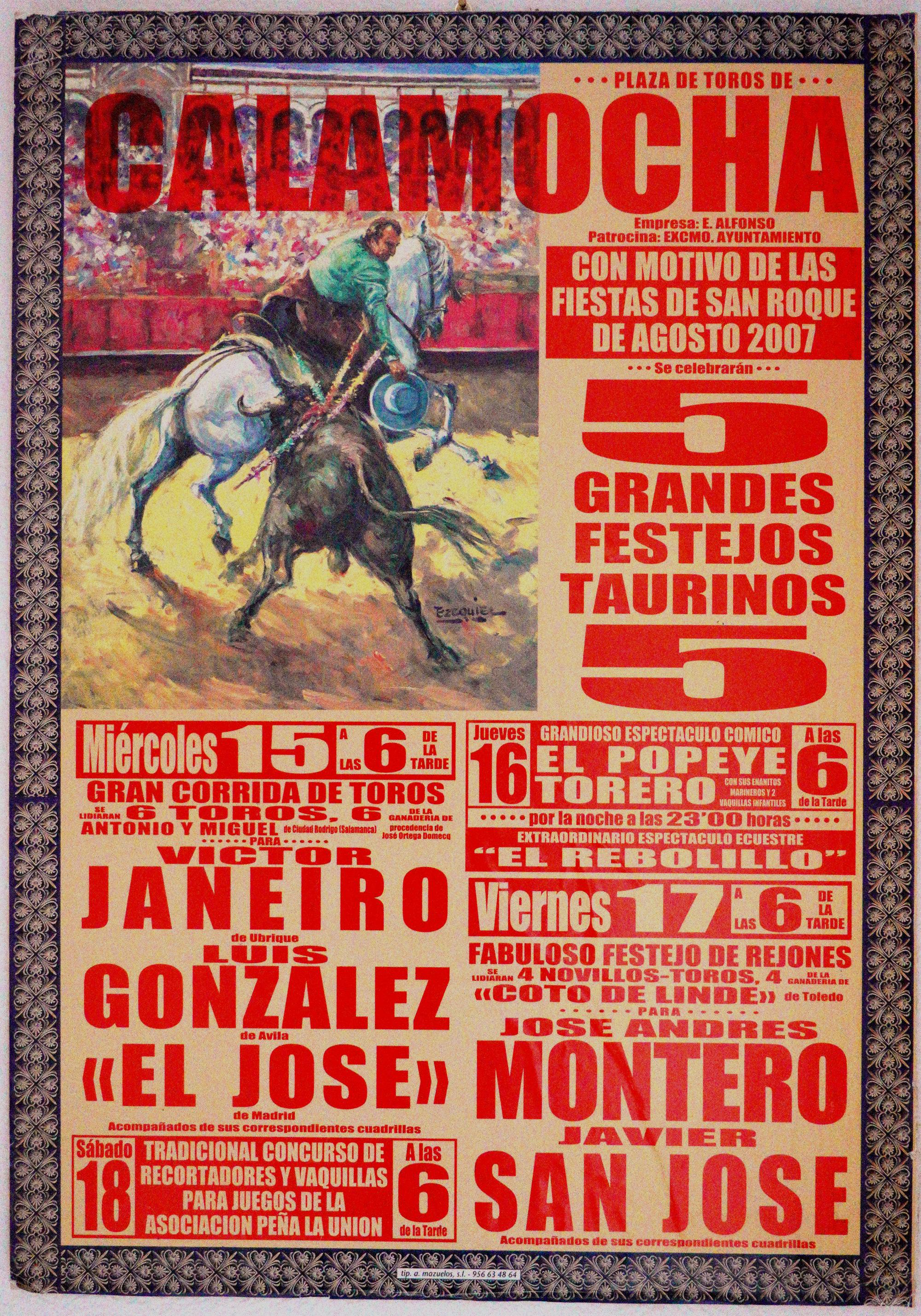 Aragon - Bullfight Poster