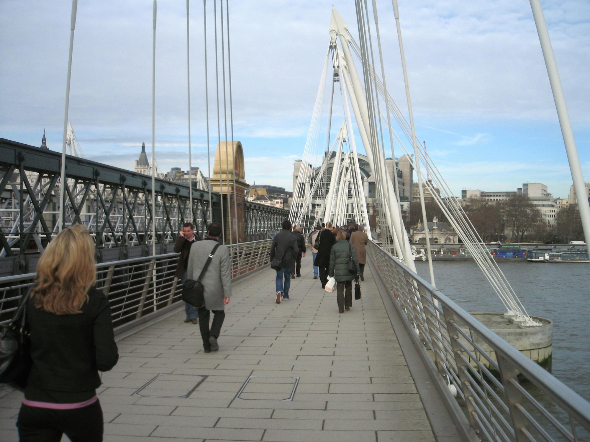 United Kingdom - London Golden Jubilee Bridge