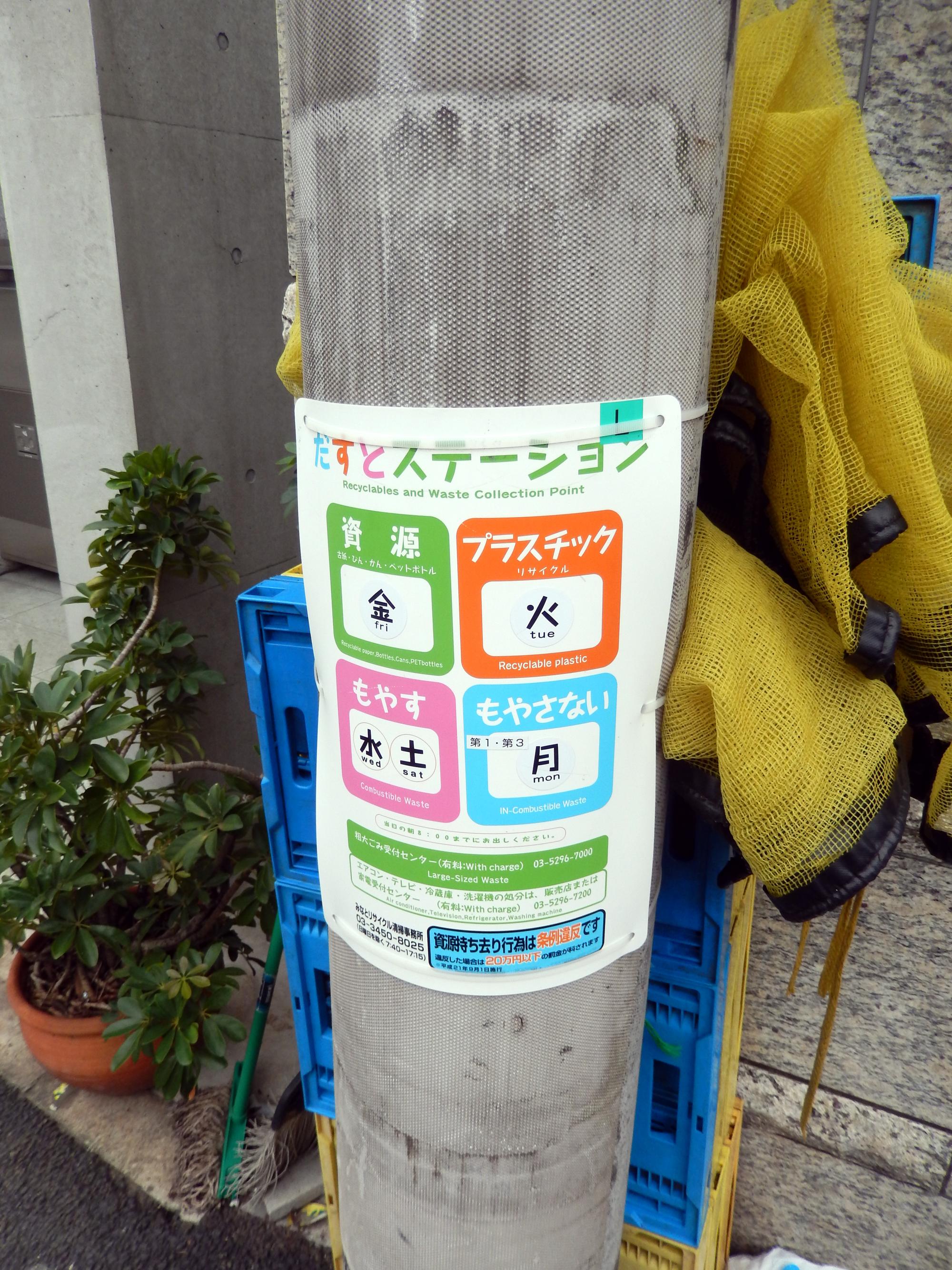 Signs Of Japan - Recycle Pickup