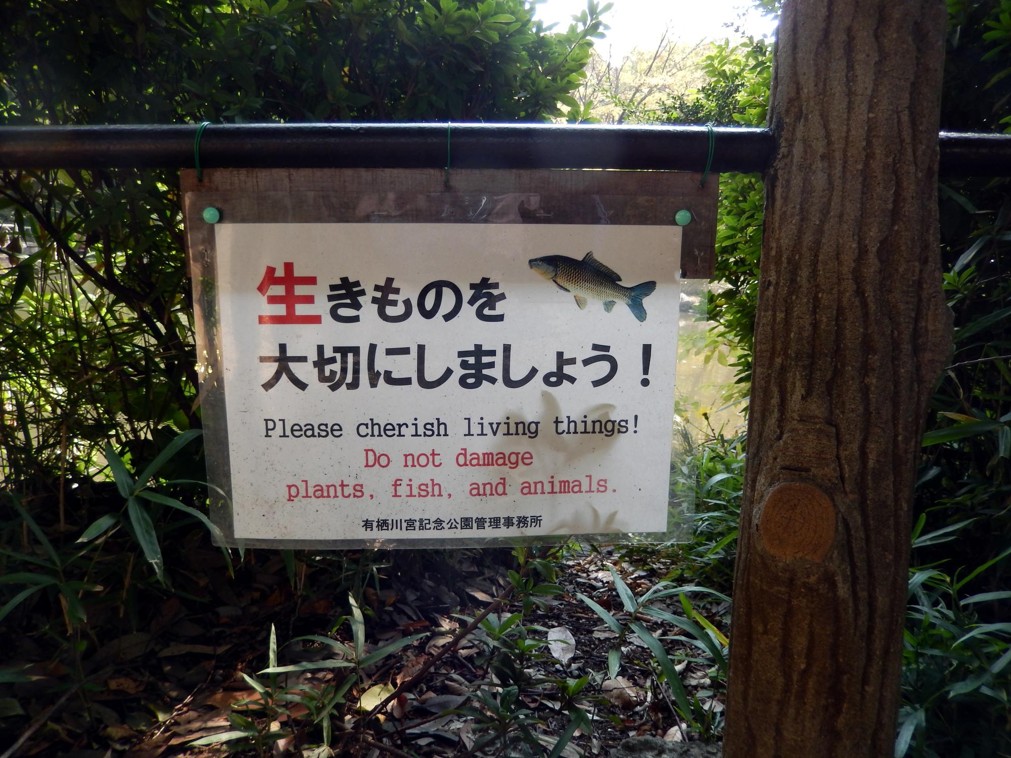 Signs Of Japan - Arisugawa Park Signs #7