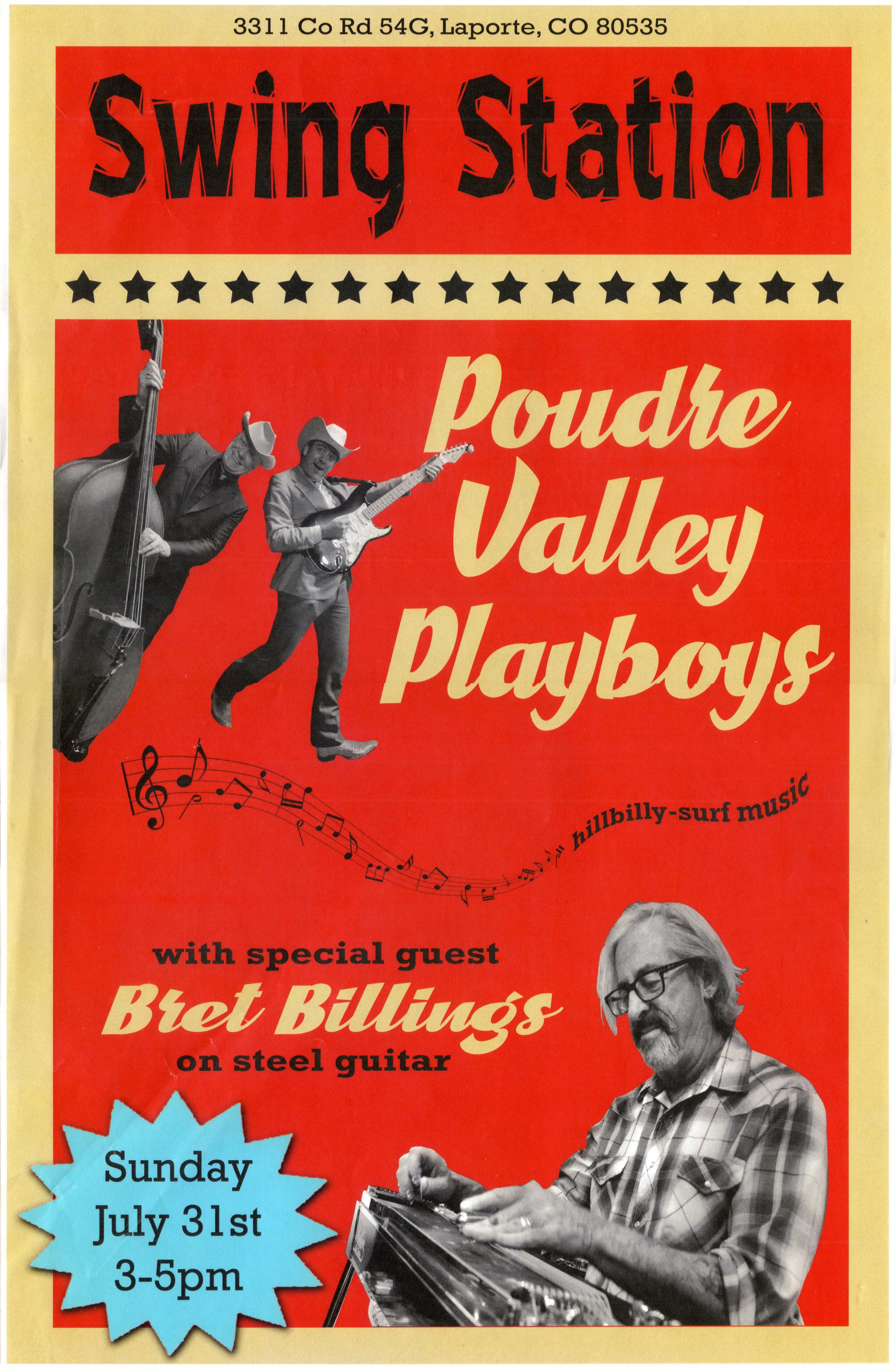 Northern Colorado Music - Flier Poudre Valley Playboys