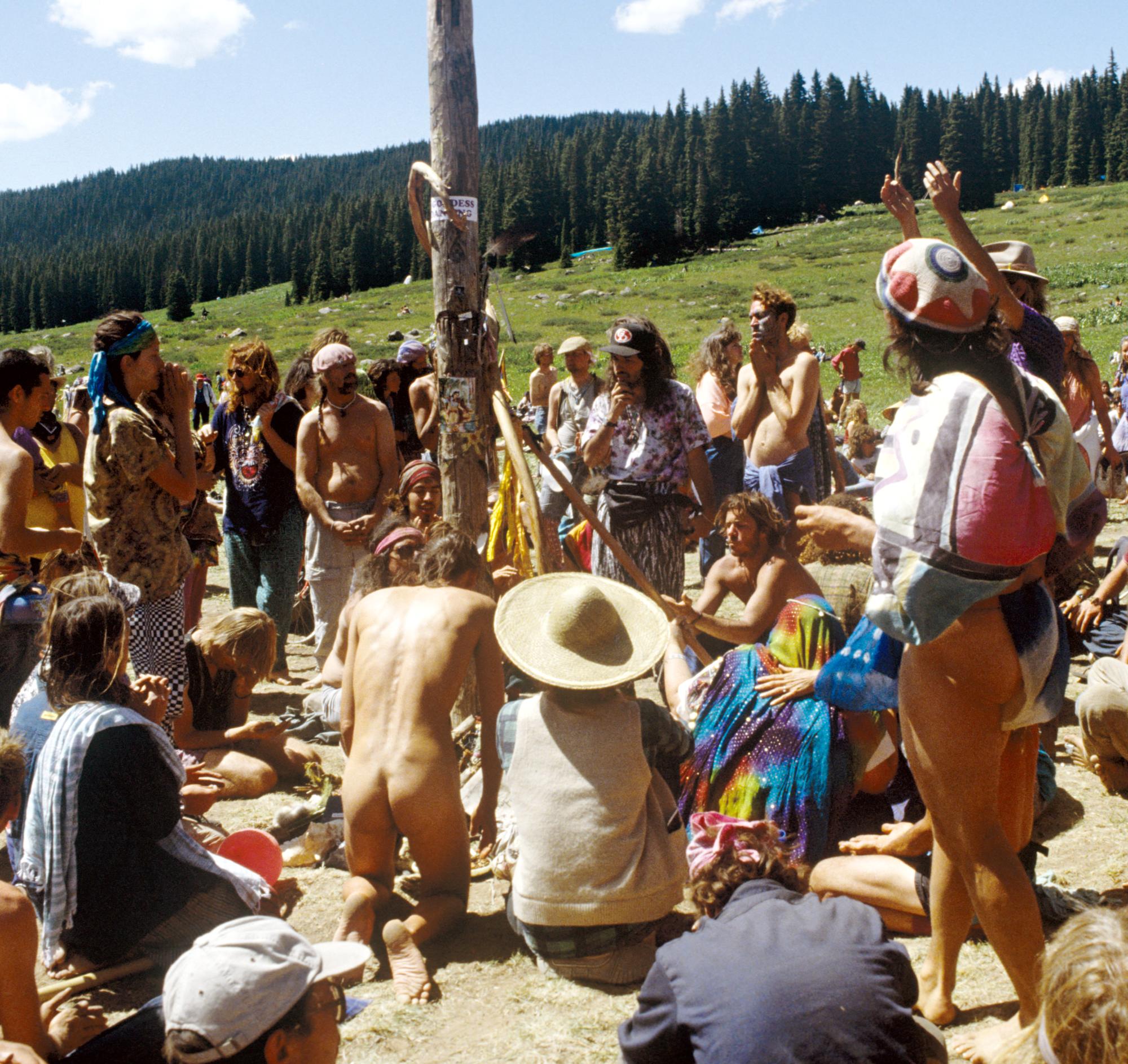 Rainbow Gathering (1992) - Peace Pole #1