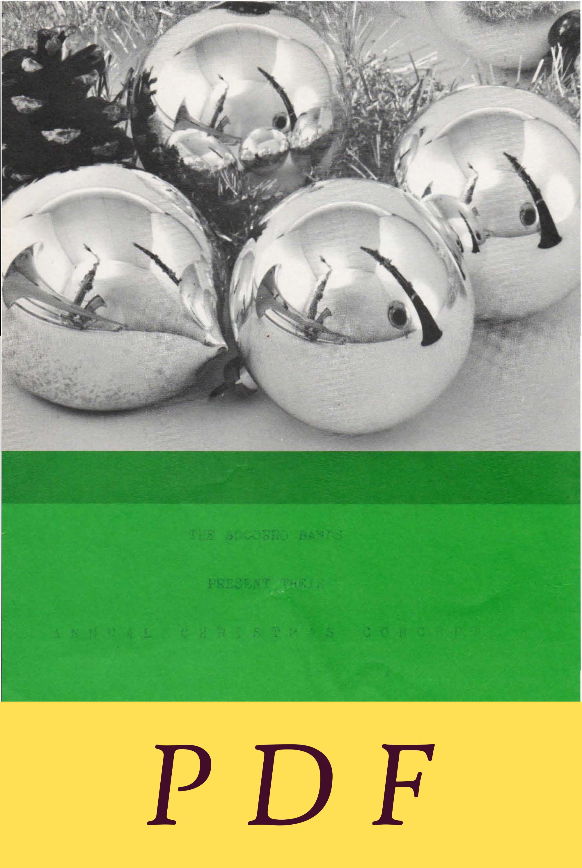 Socorro High Band (1979-1983) - Socorro Bands Christmas Concert Program