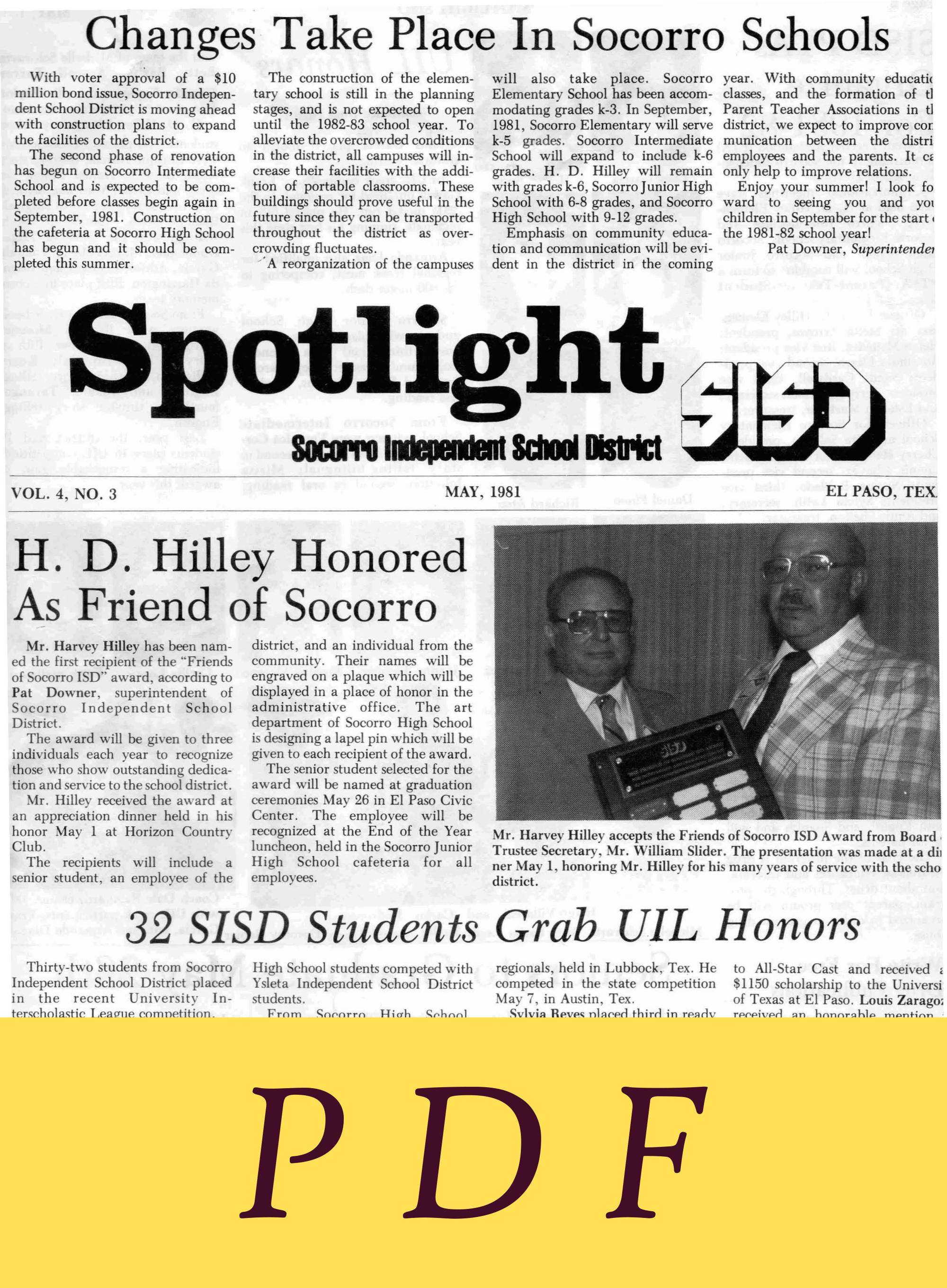 Socorro High School Texas (1979-1983) - Spotlight SISD