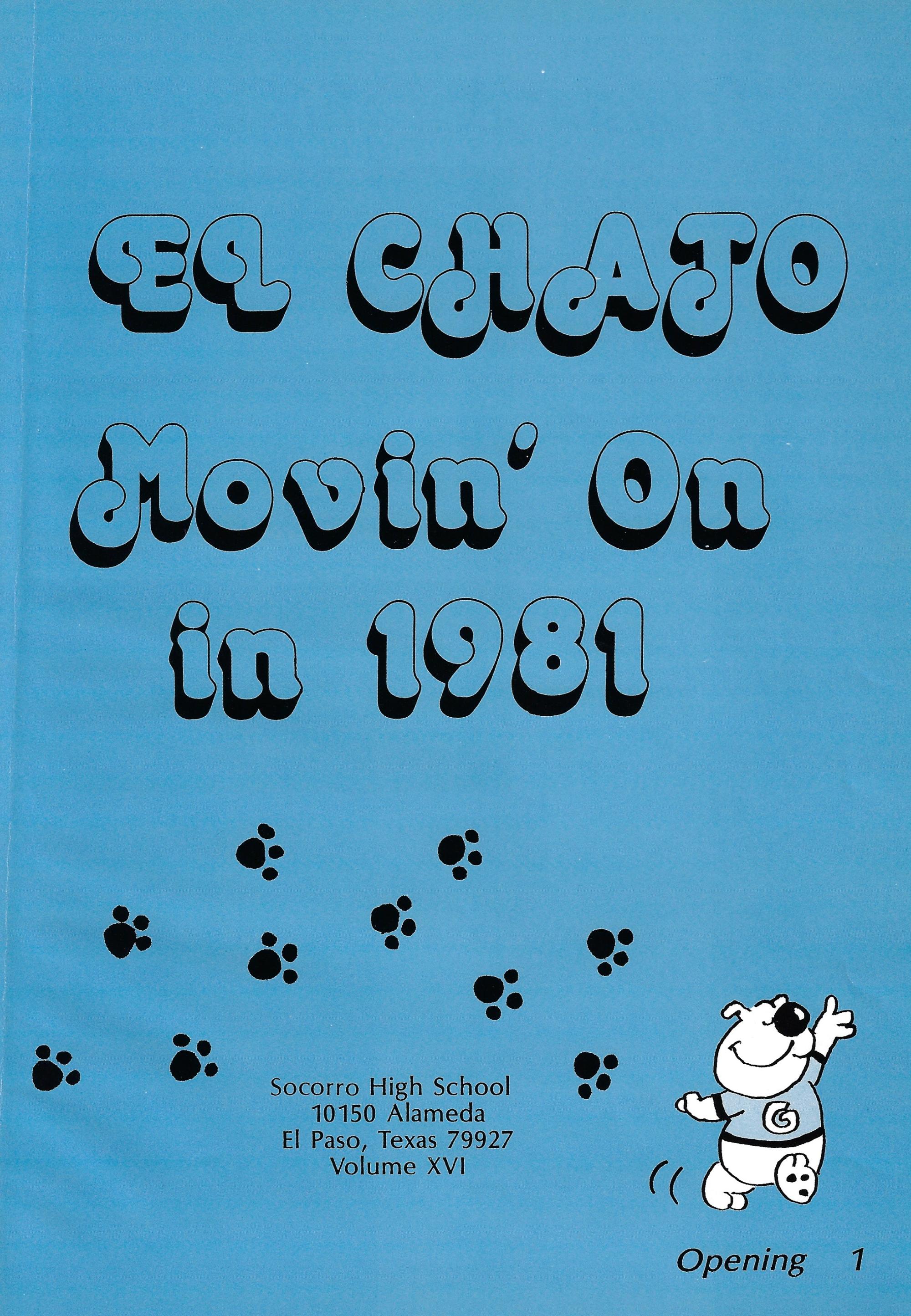 El Chato SHS Yearbook (1981) - El Chato #001b