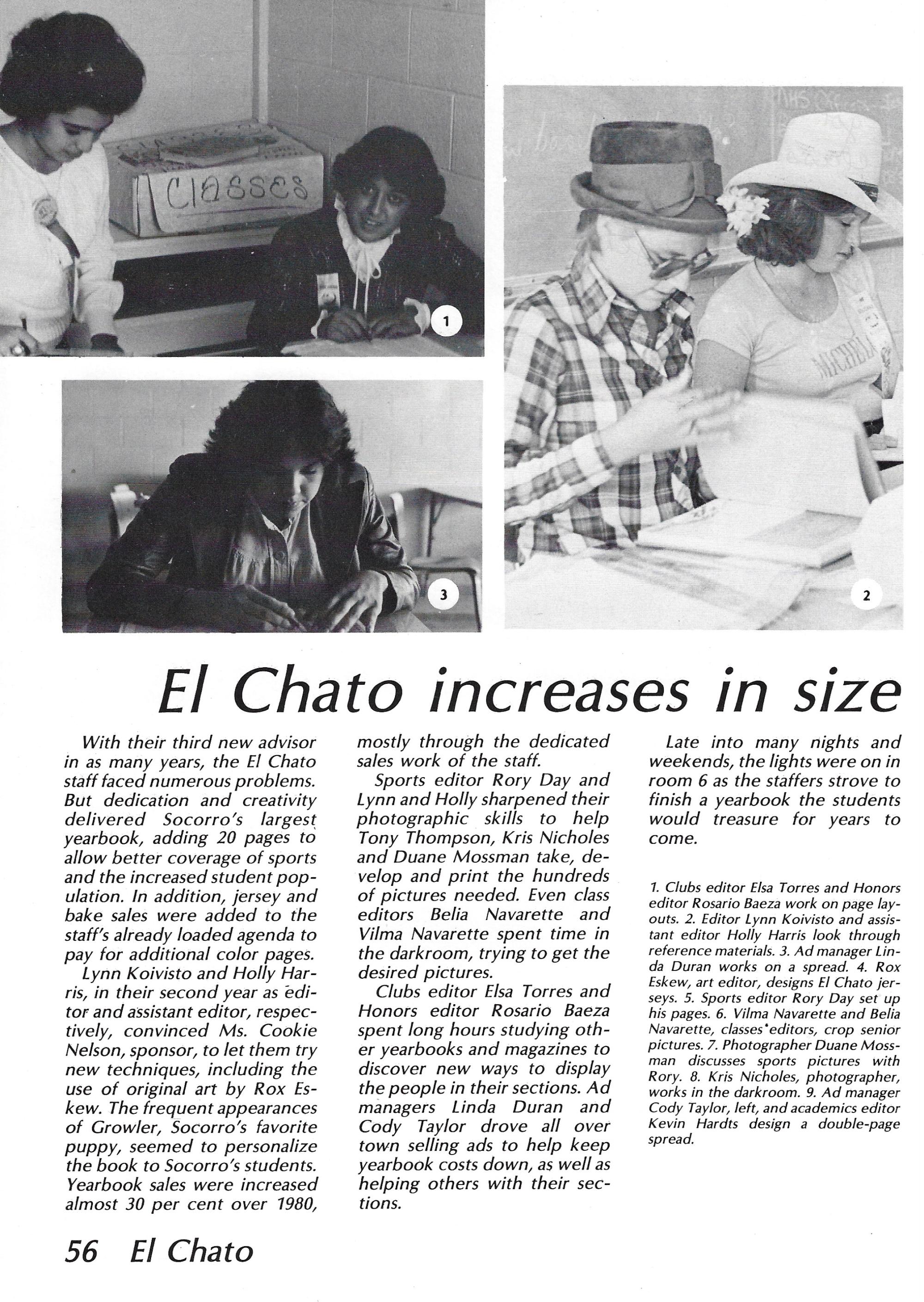 El Chato SHS Yearbook (1981) - El Chato #056