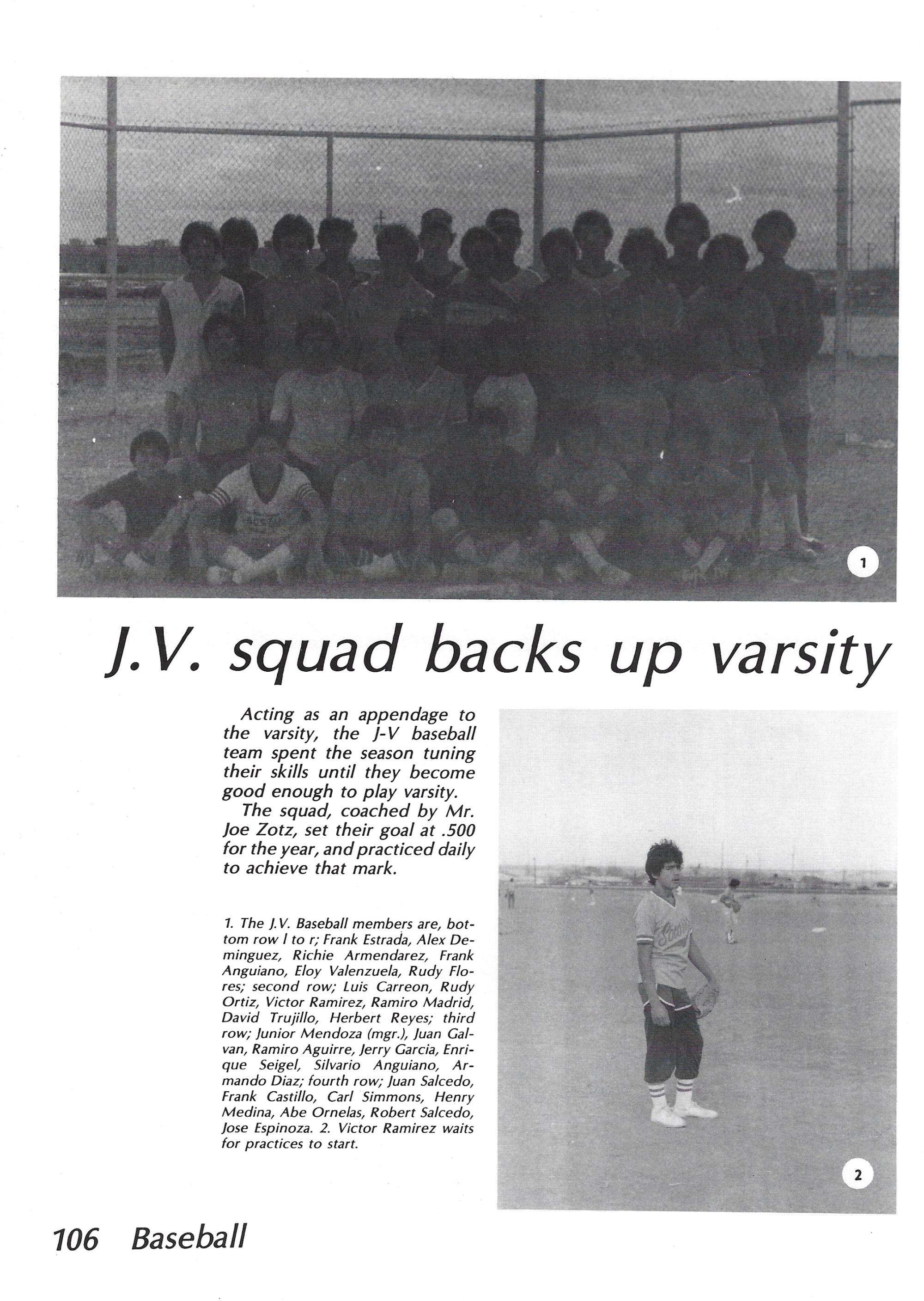 El Chato SHS Yearbook (1981) - El Chato #106