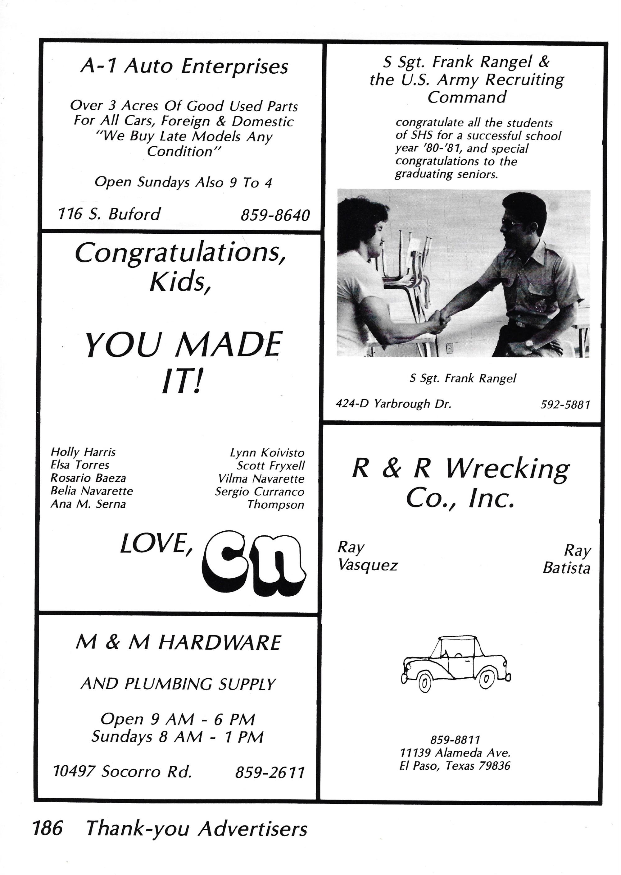 El Chato SHS Yearbook (1981) - El Chato #186