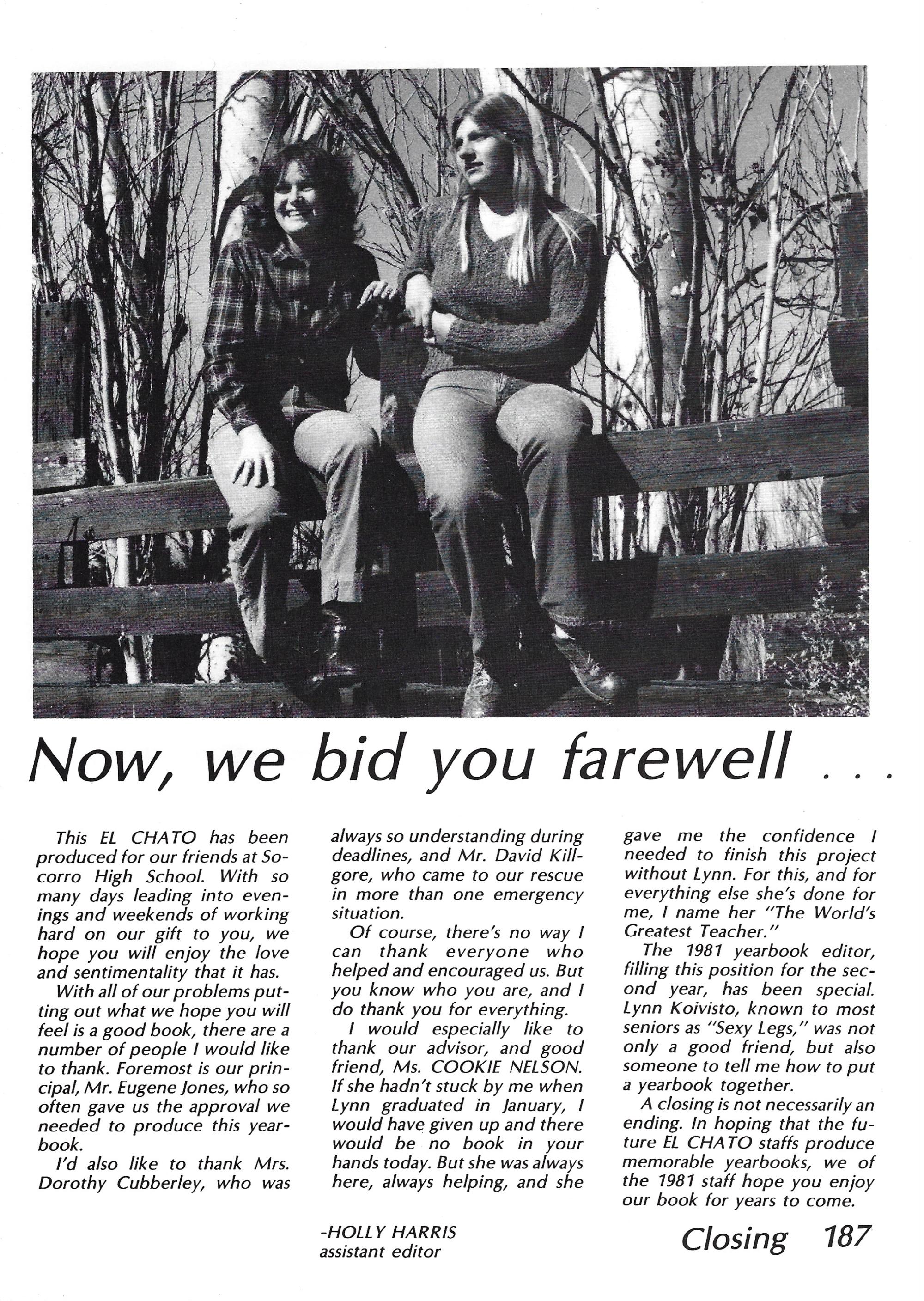 El Chato SHS Yearbook (1981) - El Chato #187