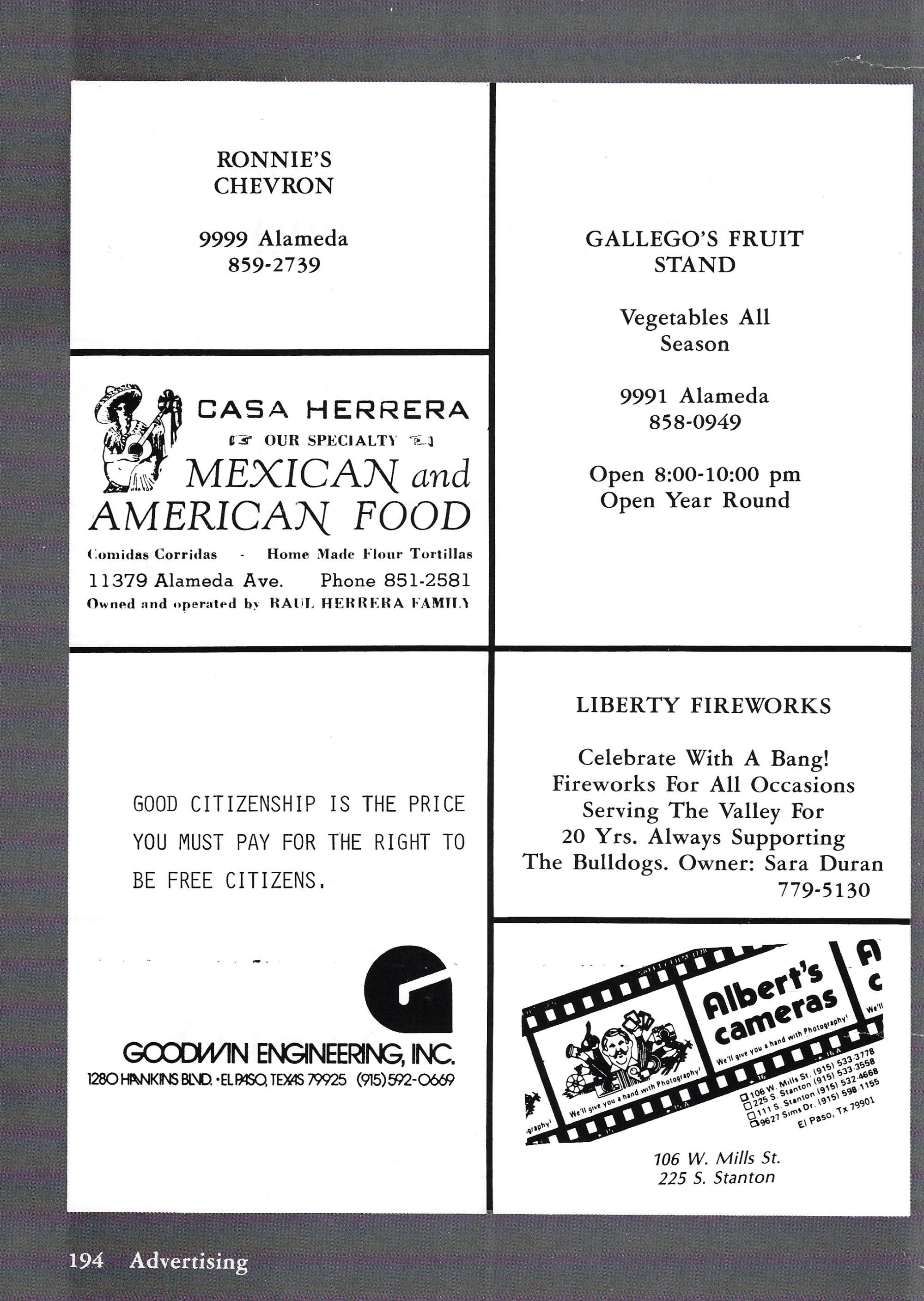 El Chato SHS Yearbook (1982) - El Chato #194