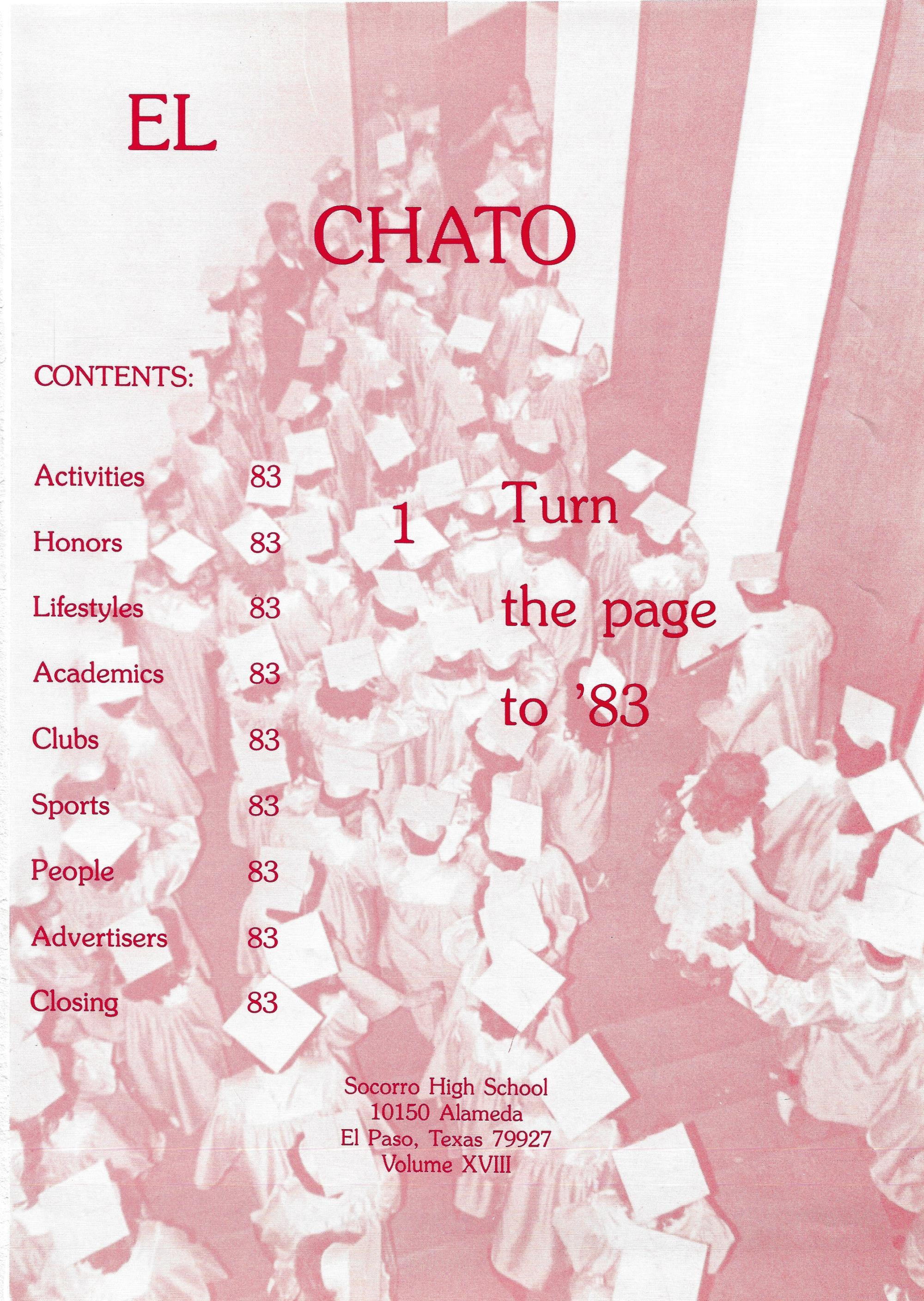 El Chato SHS Yearbook (1983) - El Chato #001