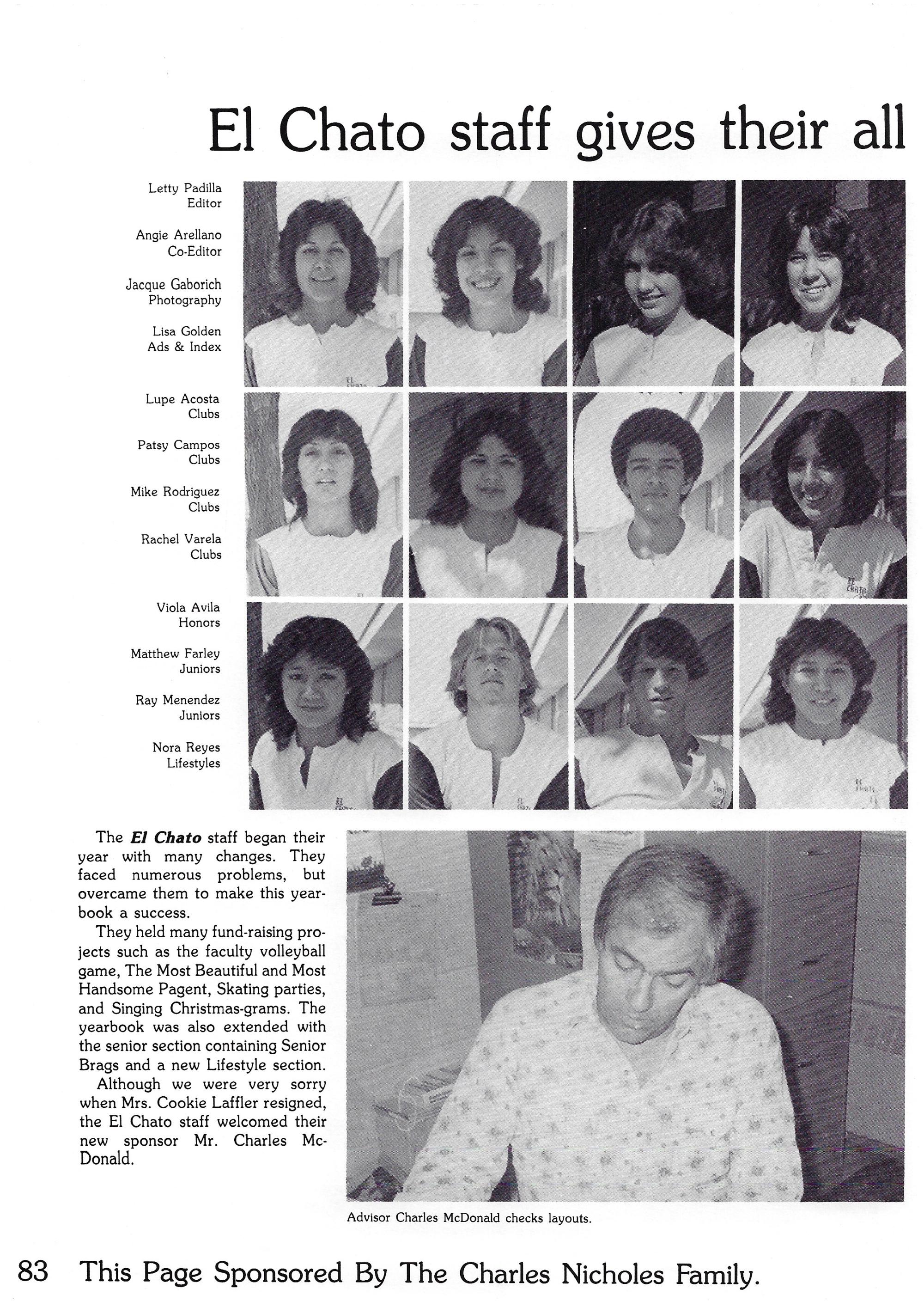 El Chato SHS Yearbook (1983) - El Chato #088