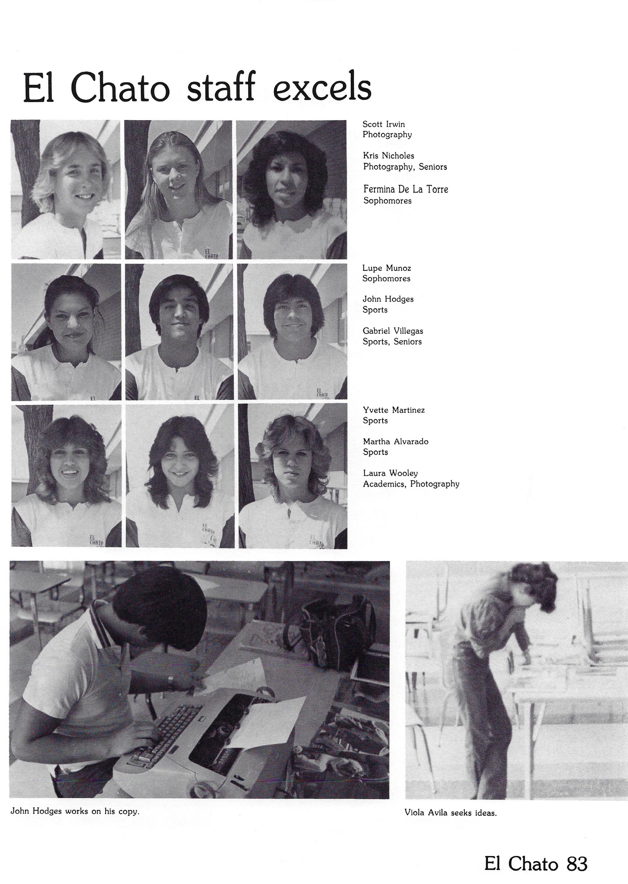 El Chato SHS Yearbook (1983) - El Chato #089