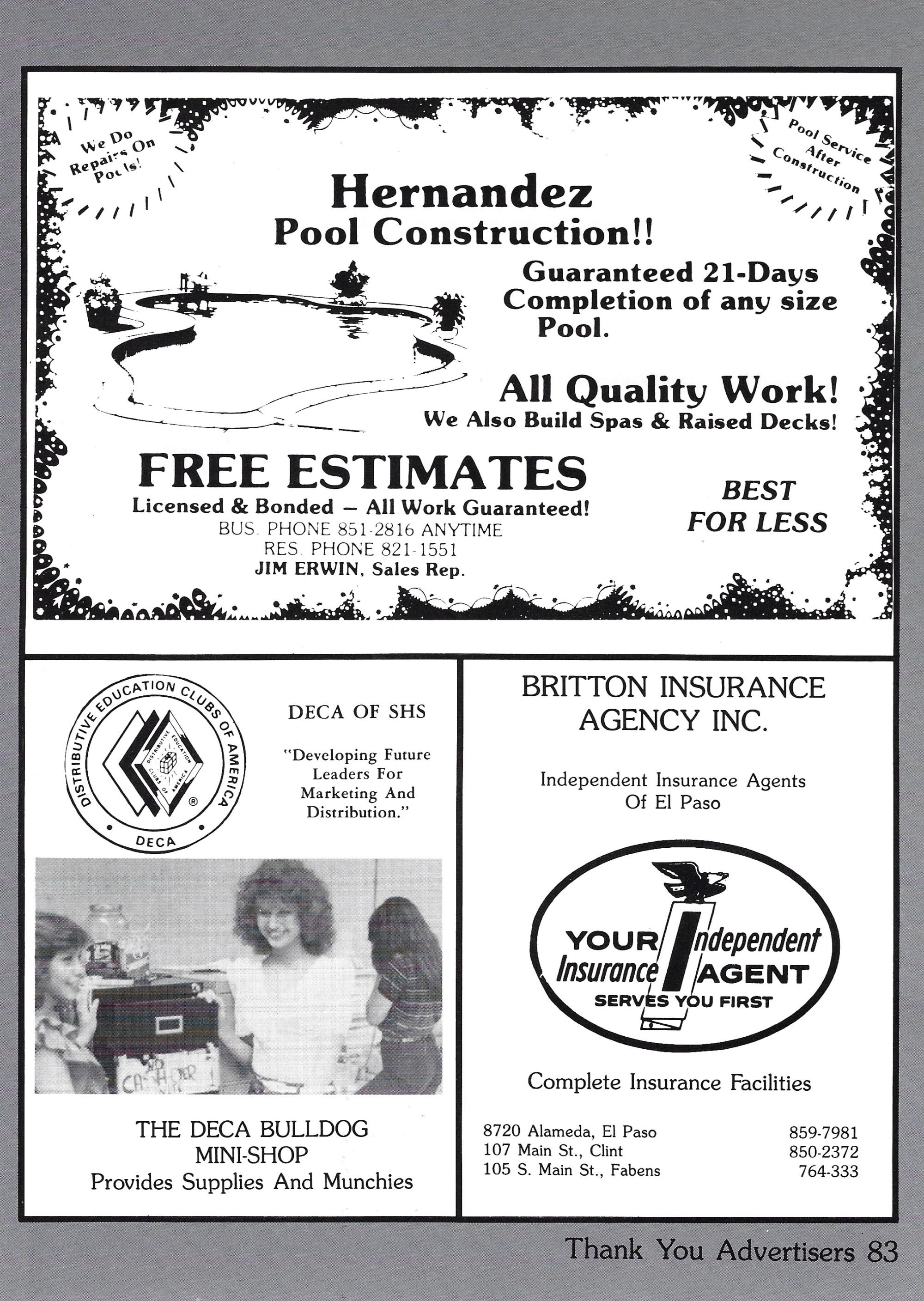 El Chato SHS Yearbook (1983) - El Chato #205