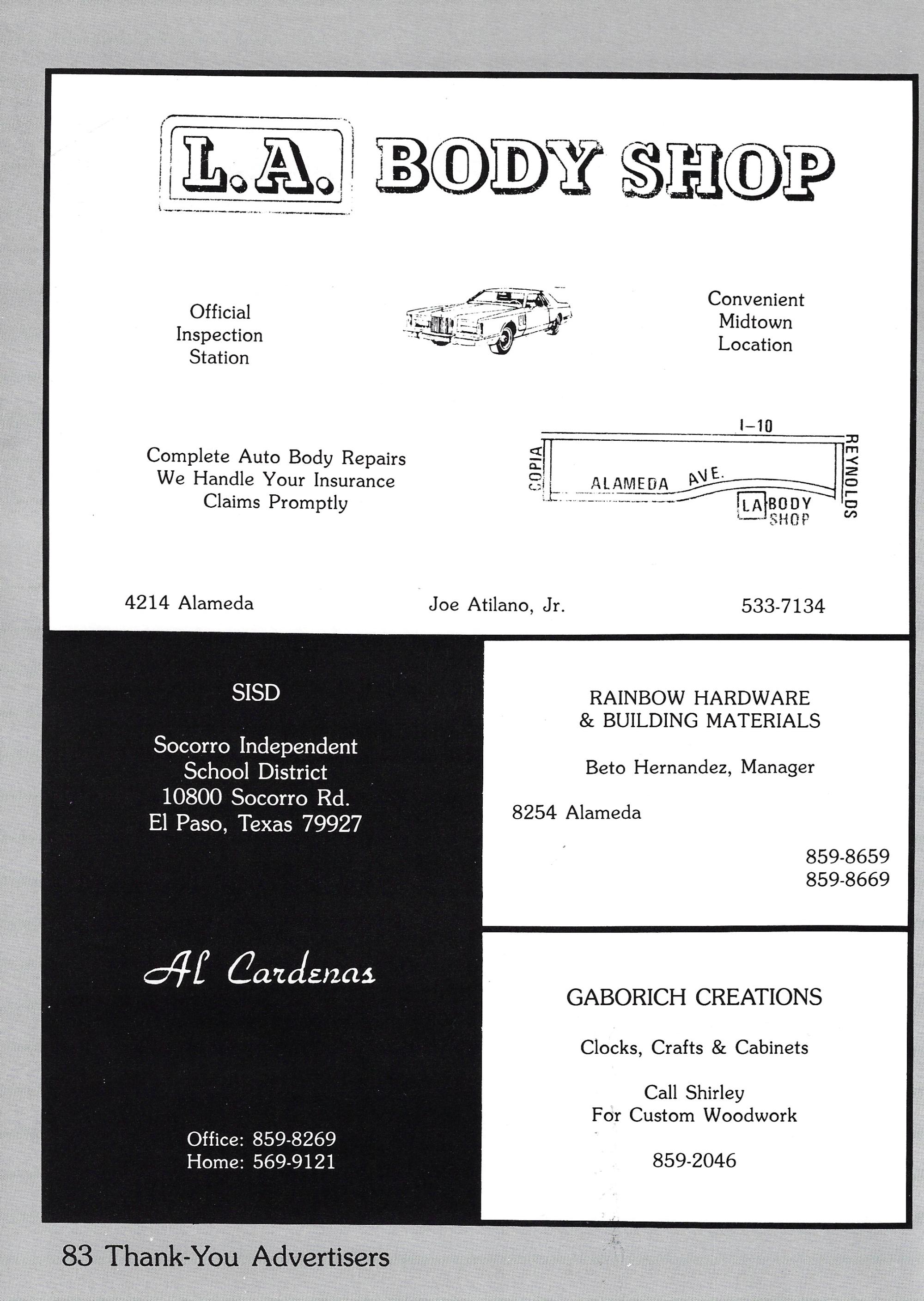 El Chato SHS Yearbook (1983) - El Chato #208