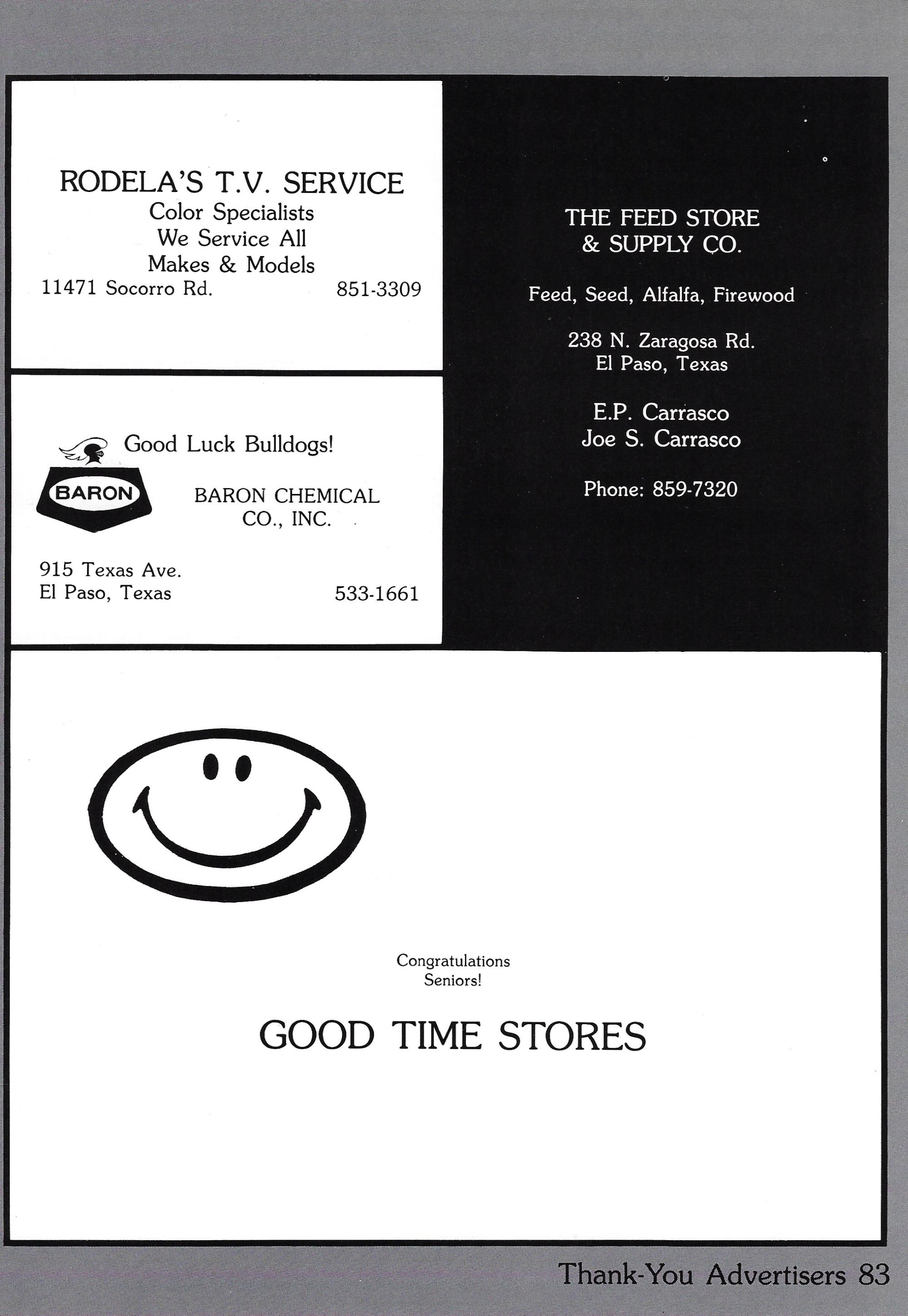El Chato SHS Yearbook (1983) - El Chato #209