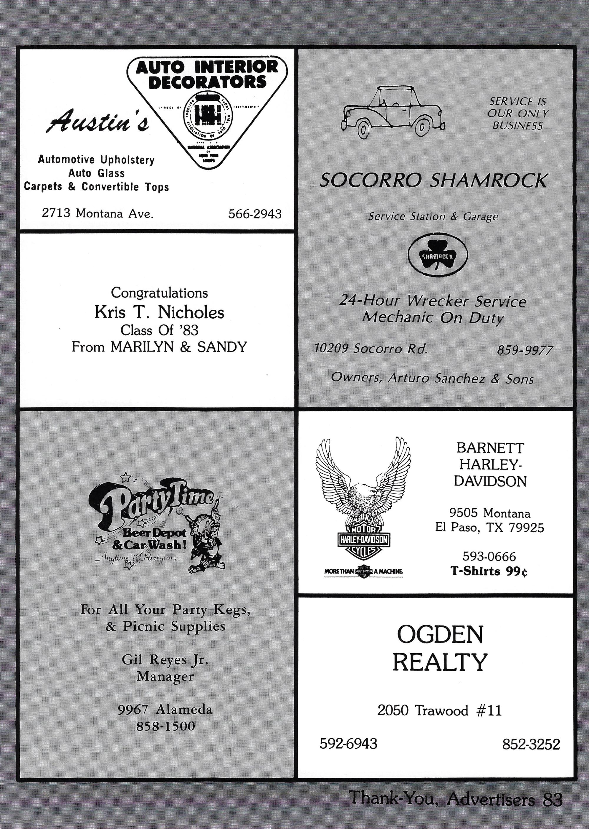 El Chato SHS Yearbook (1983) - El Chato #211
