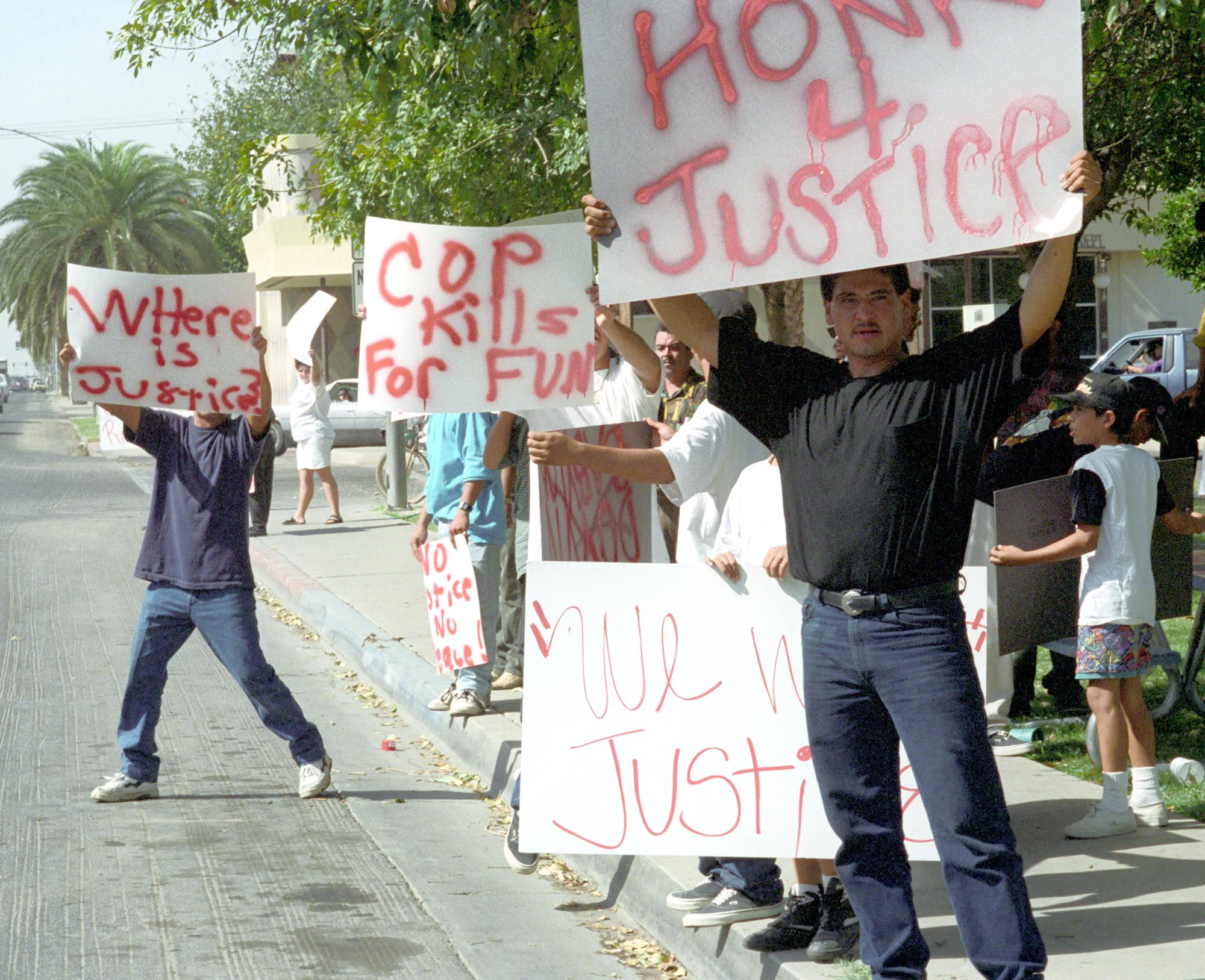 Imperial Valley Press (1992) - Ortiz Protest #1