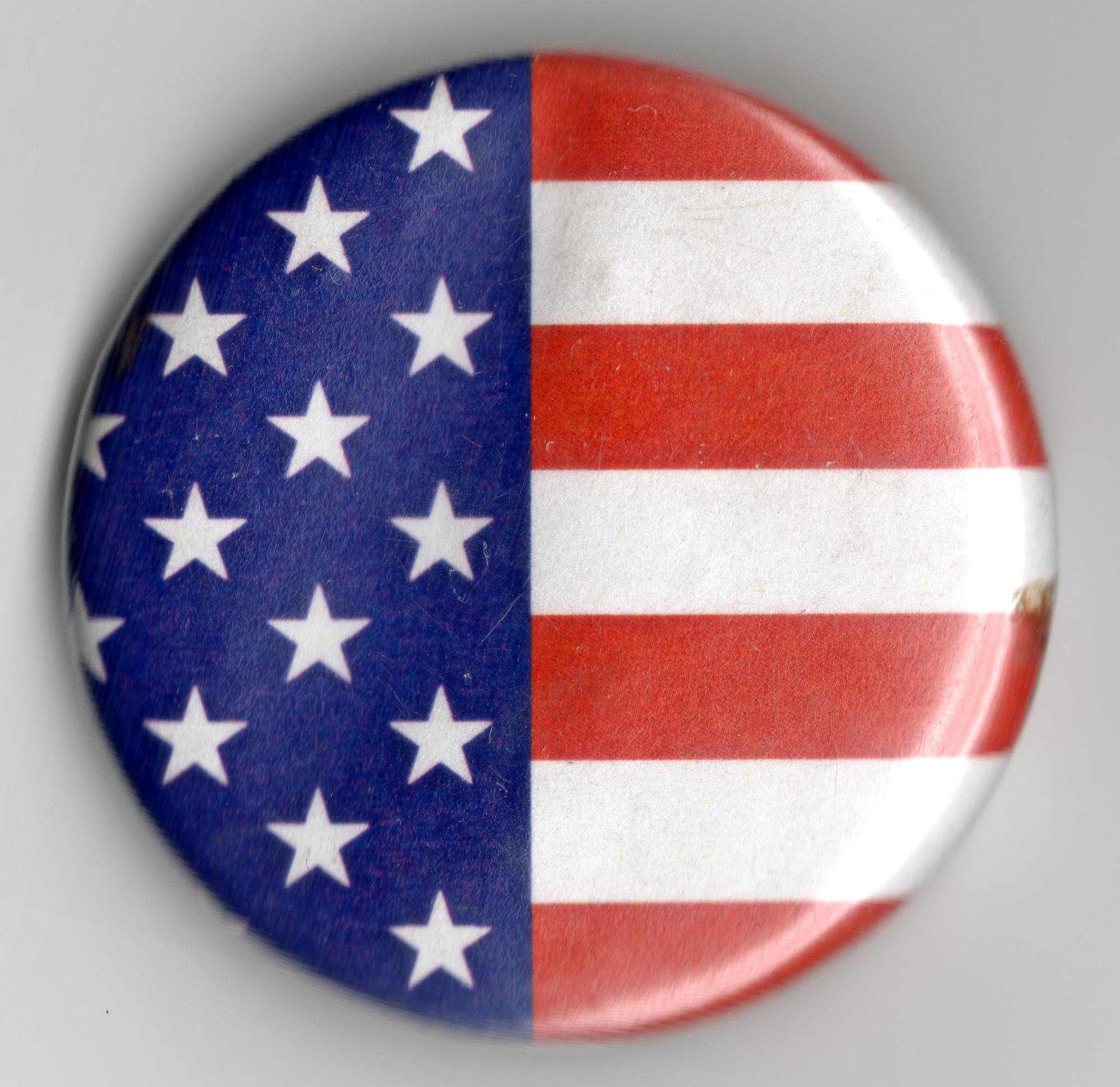 UT Austin - Button America Flag