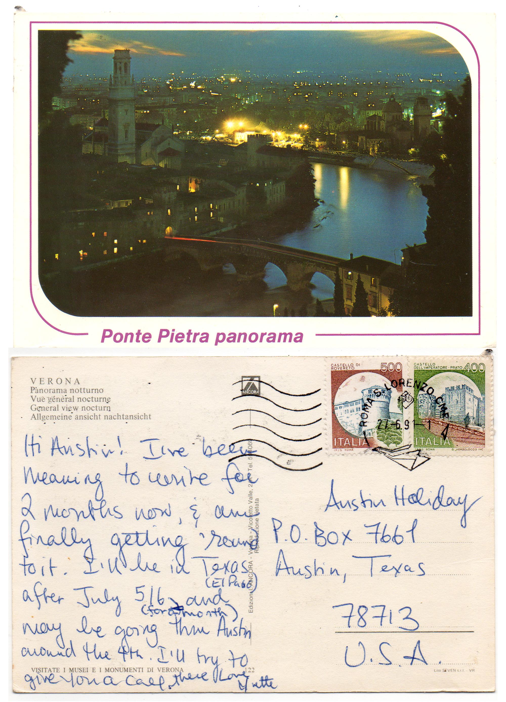 UT Austin - Postcard Yvette