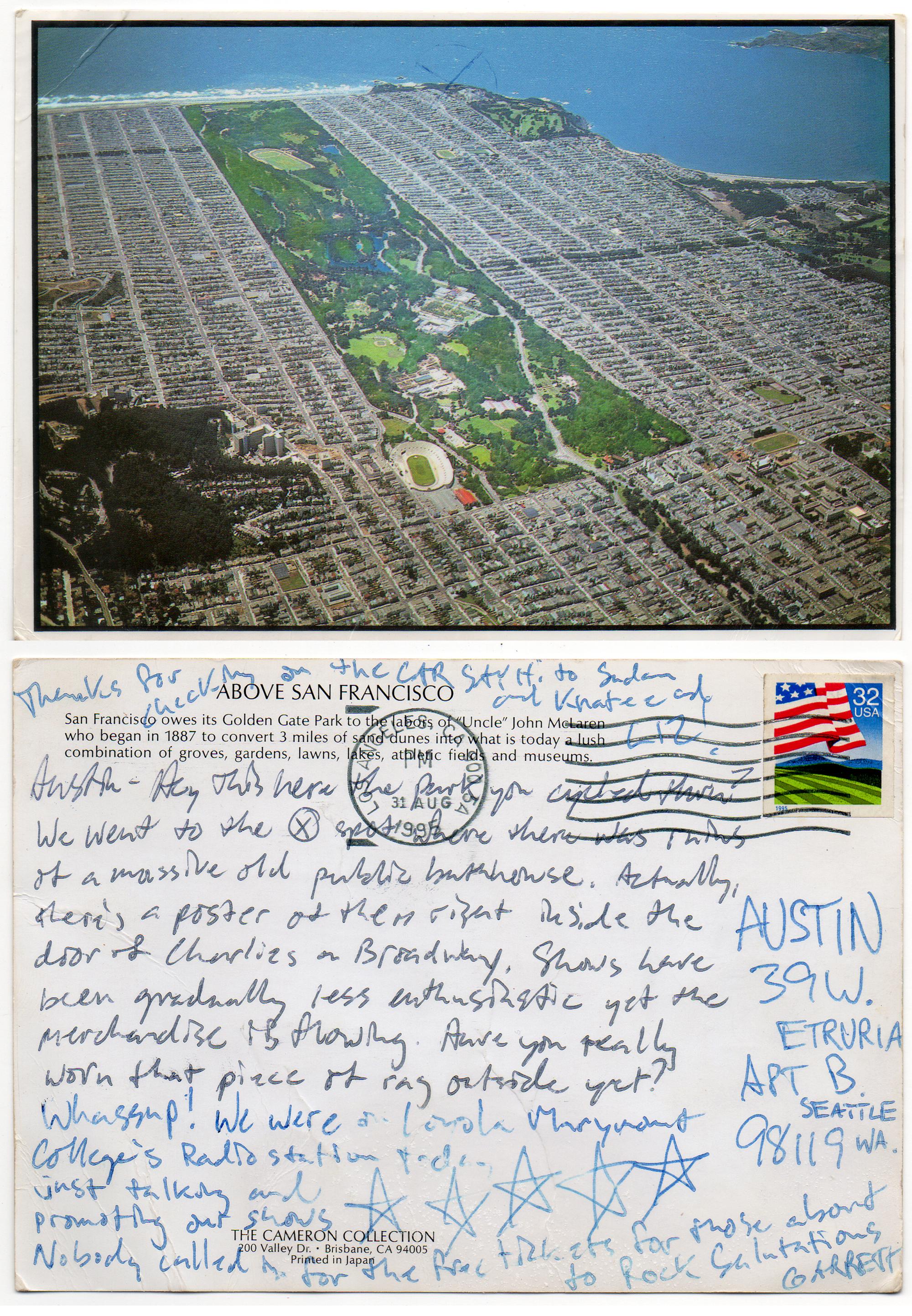 Seattle (1995) - Postcard Garrett