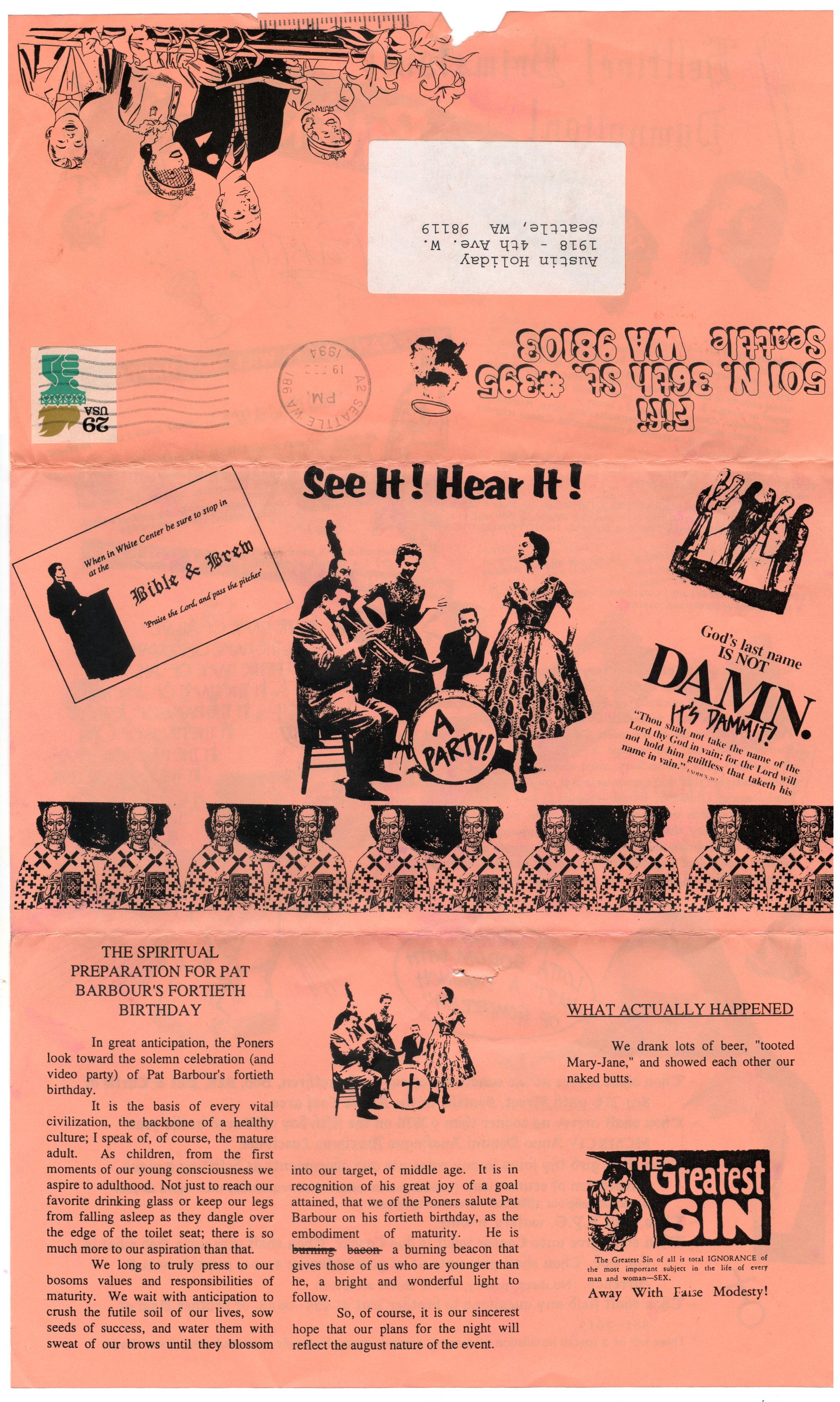 Pat's Party - A Pat Barbour Birthday #1