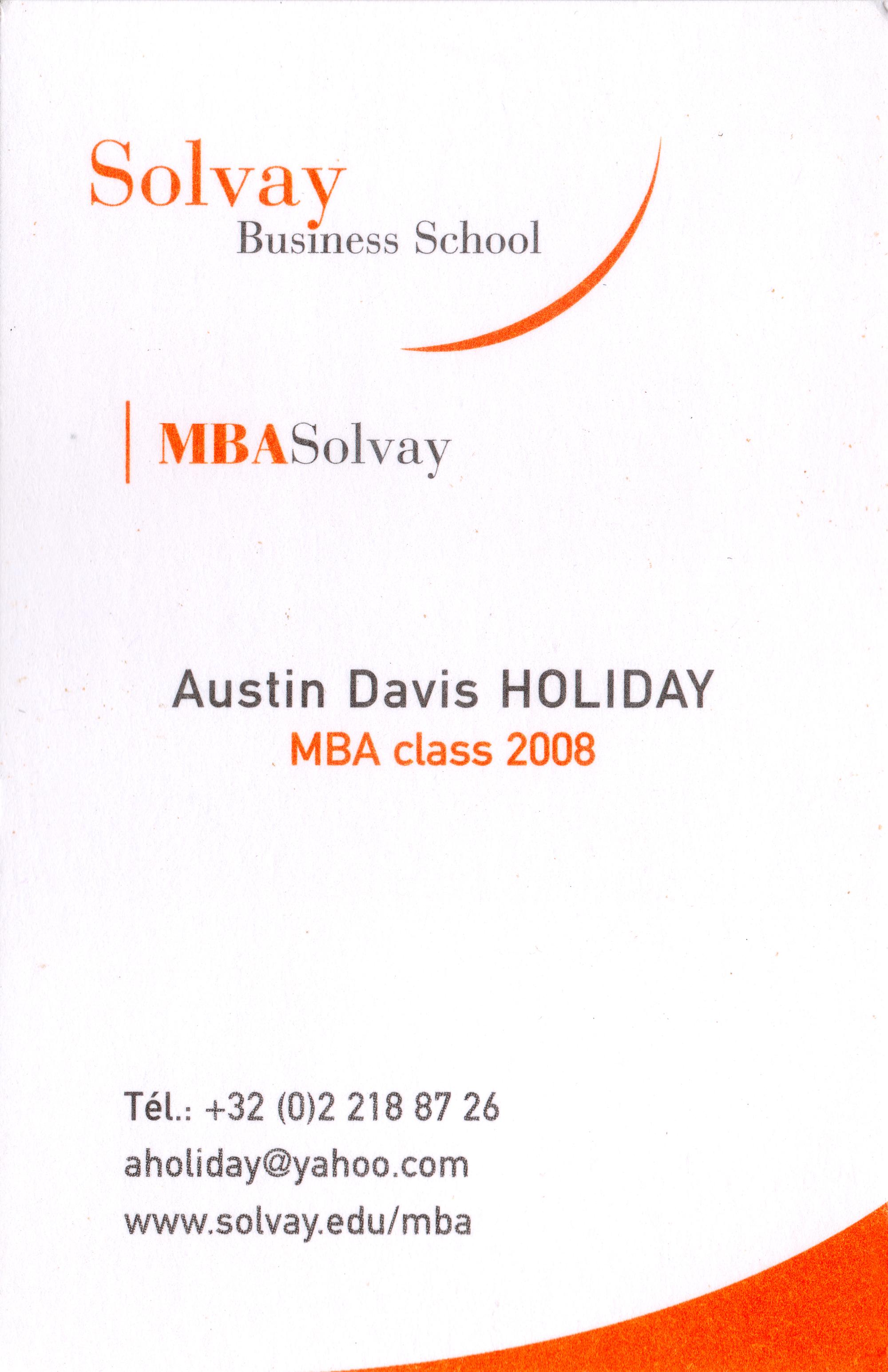 Working All Over - MBA 2008