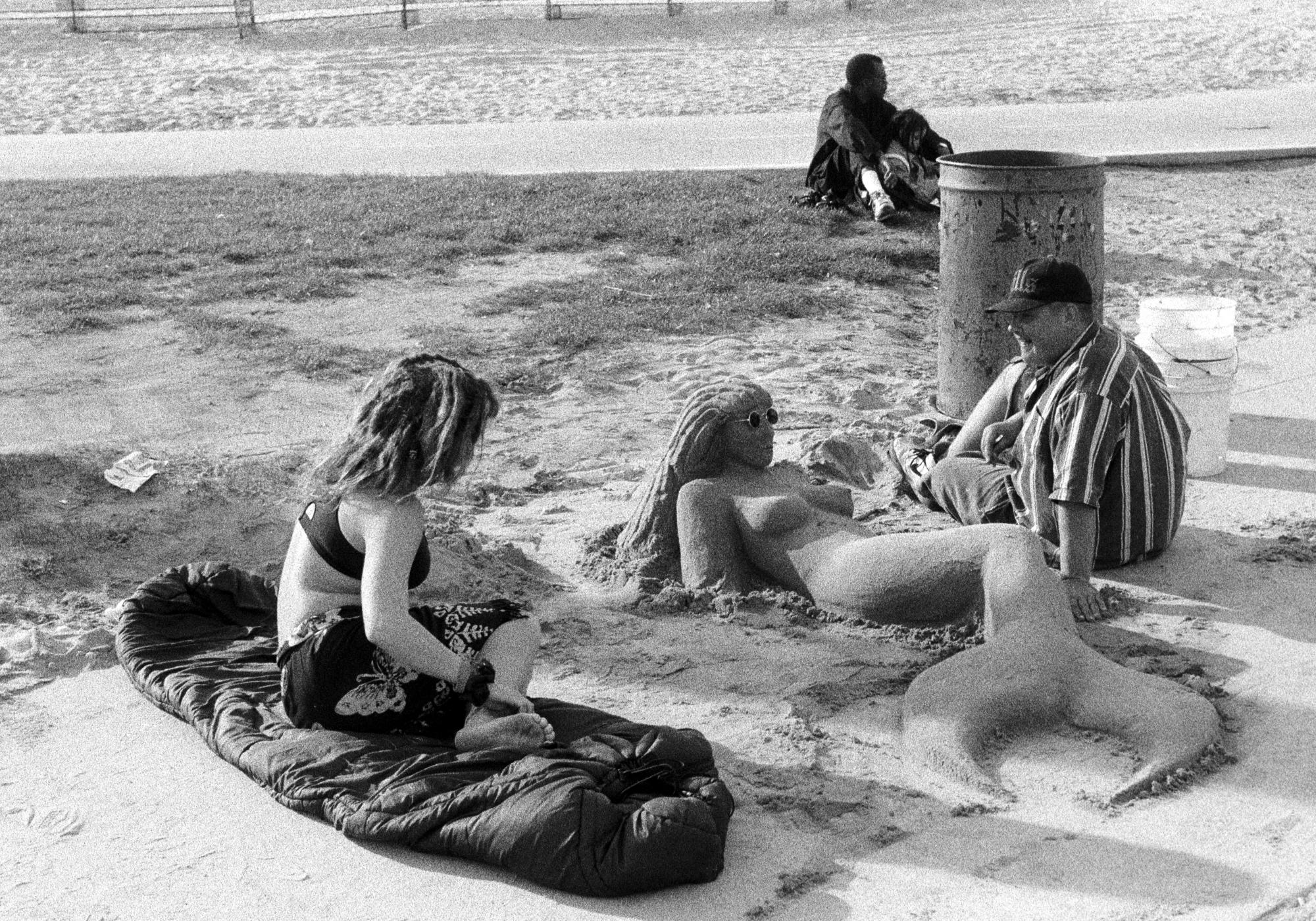 California (Black & White) - Venice Beach Mermaid #1