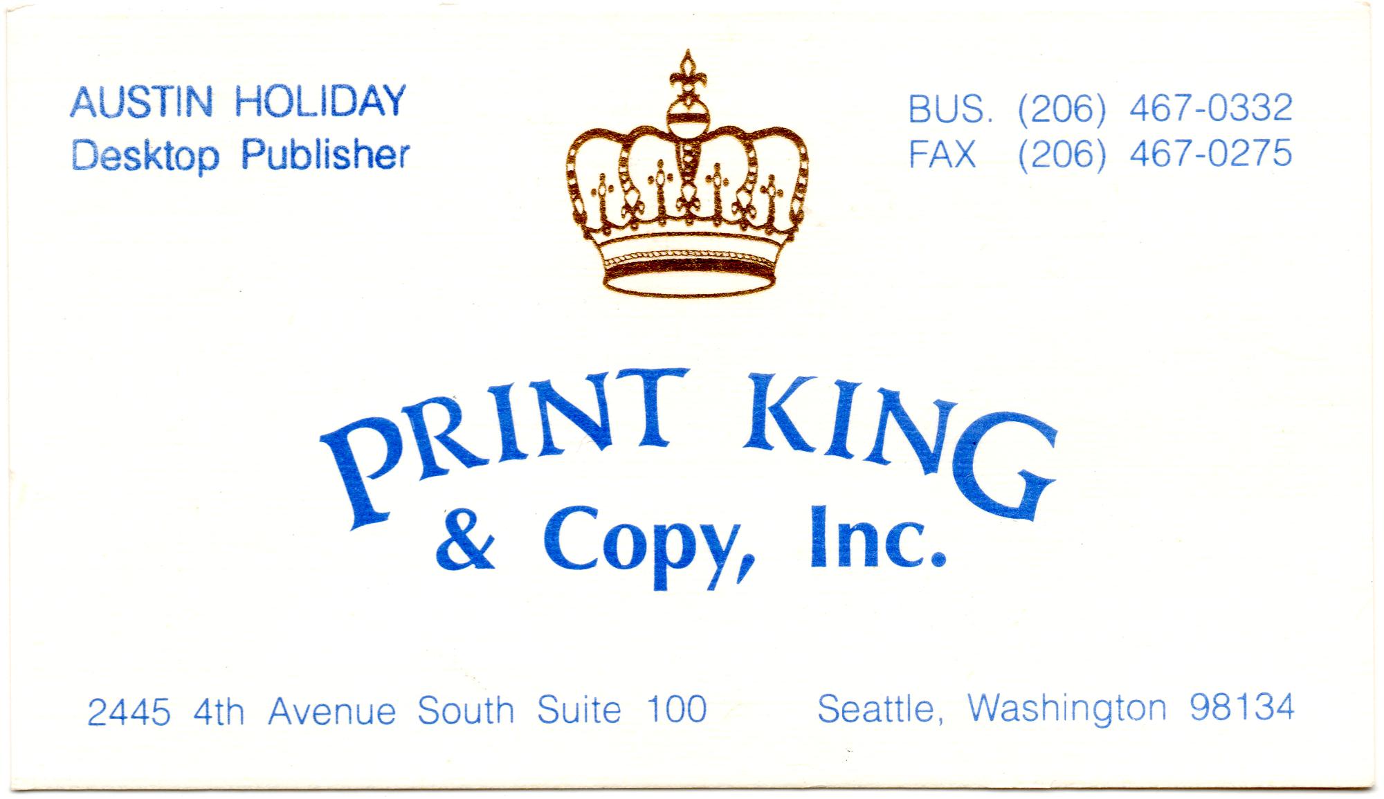Working All Over - Bus Card Print King